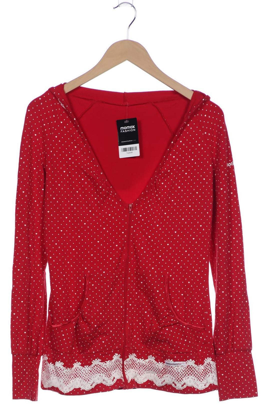 

Blutsgeschwister Damen Kapuzenpullover, rot, Gr. 42