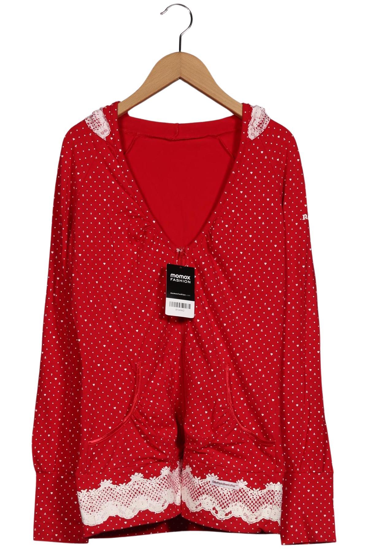 

Blutsgeschwister Damen Kapuzenpullover, rot, Gr. 38