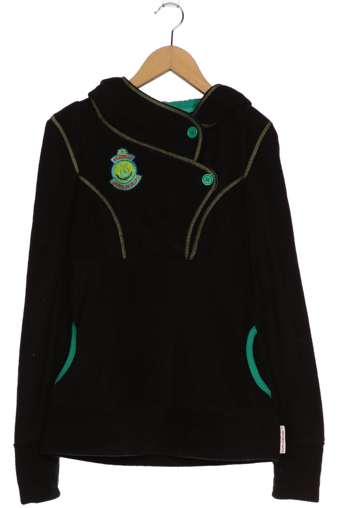 Thumbnail - Blutsgeschwister Damen Kapuzenpullover, schwarz, Gr. 34