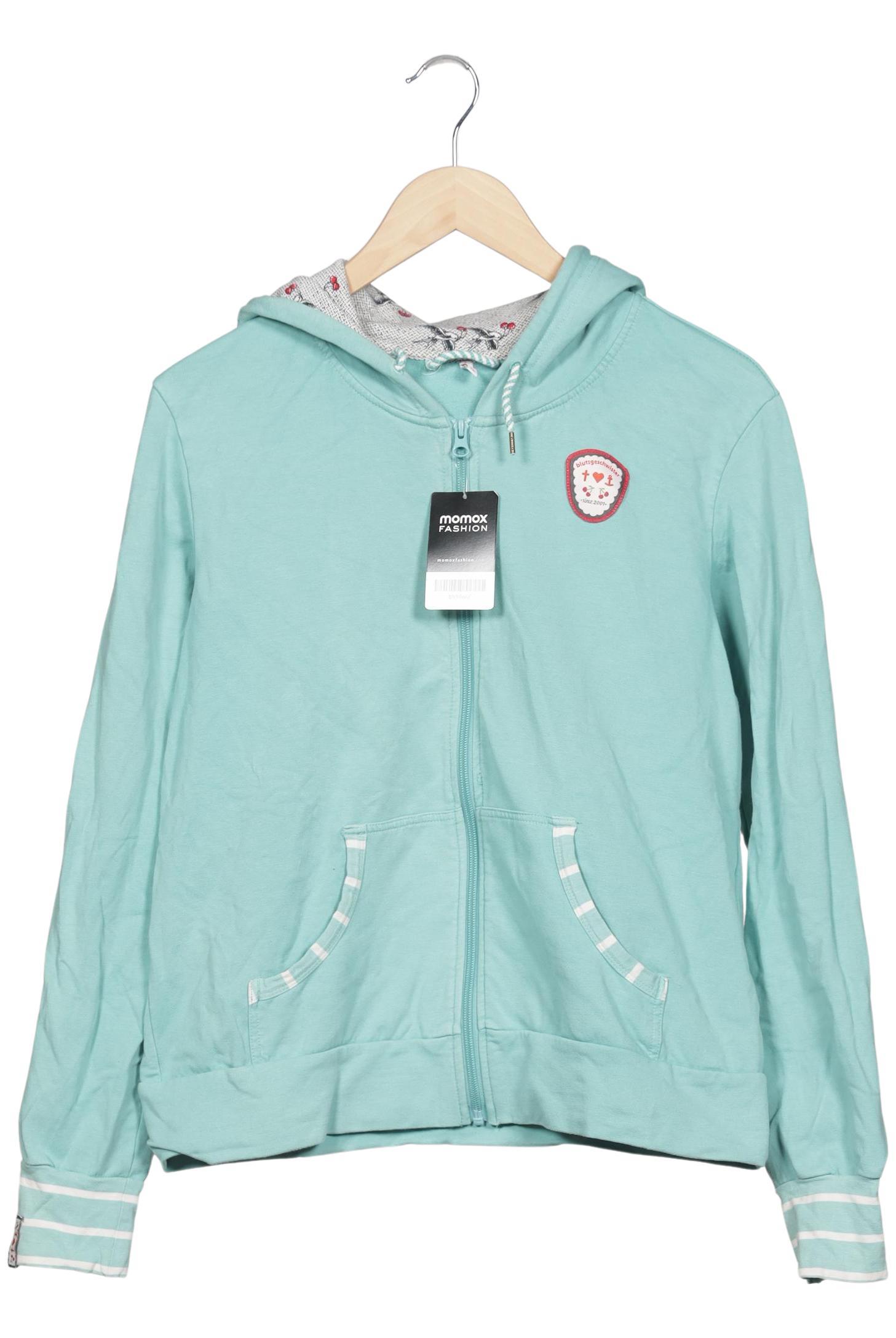 

Blutsgeschwister Damen Kapuzenpullover, türkis, Gr. 44