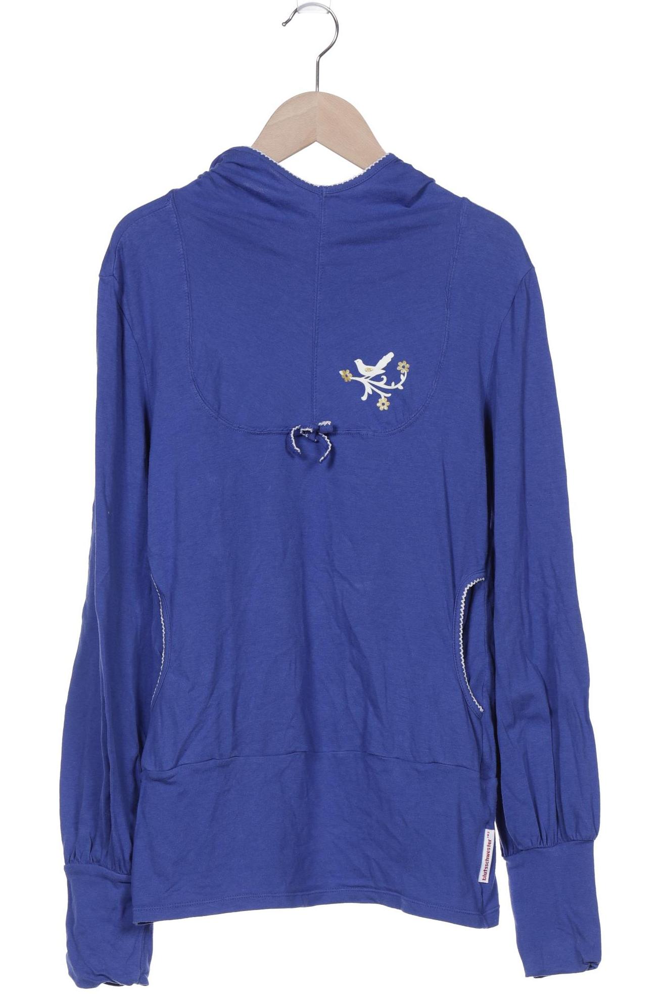 

Blutsgeschwister Damen Kapuzenpullover, blau, Gr. 38