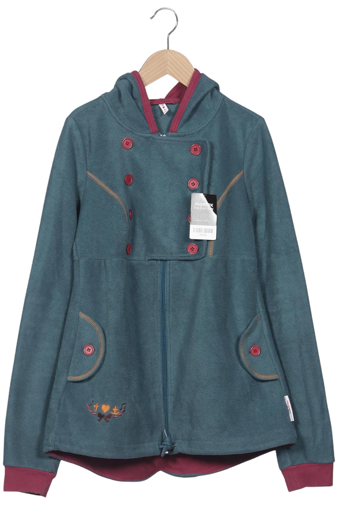 

Blutsgeschwister Damen Kapuzenpullover, türkis, Gr. 34