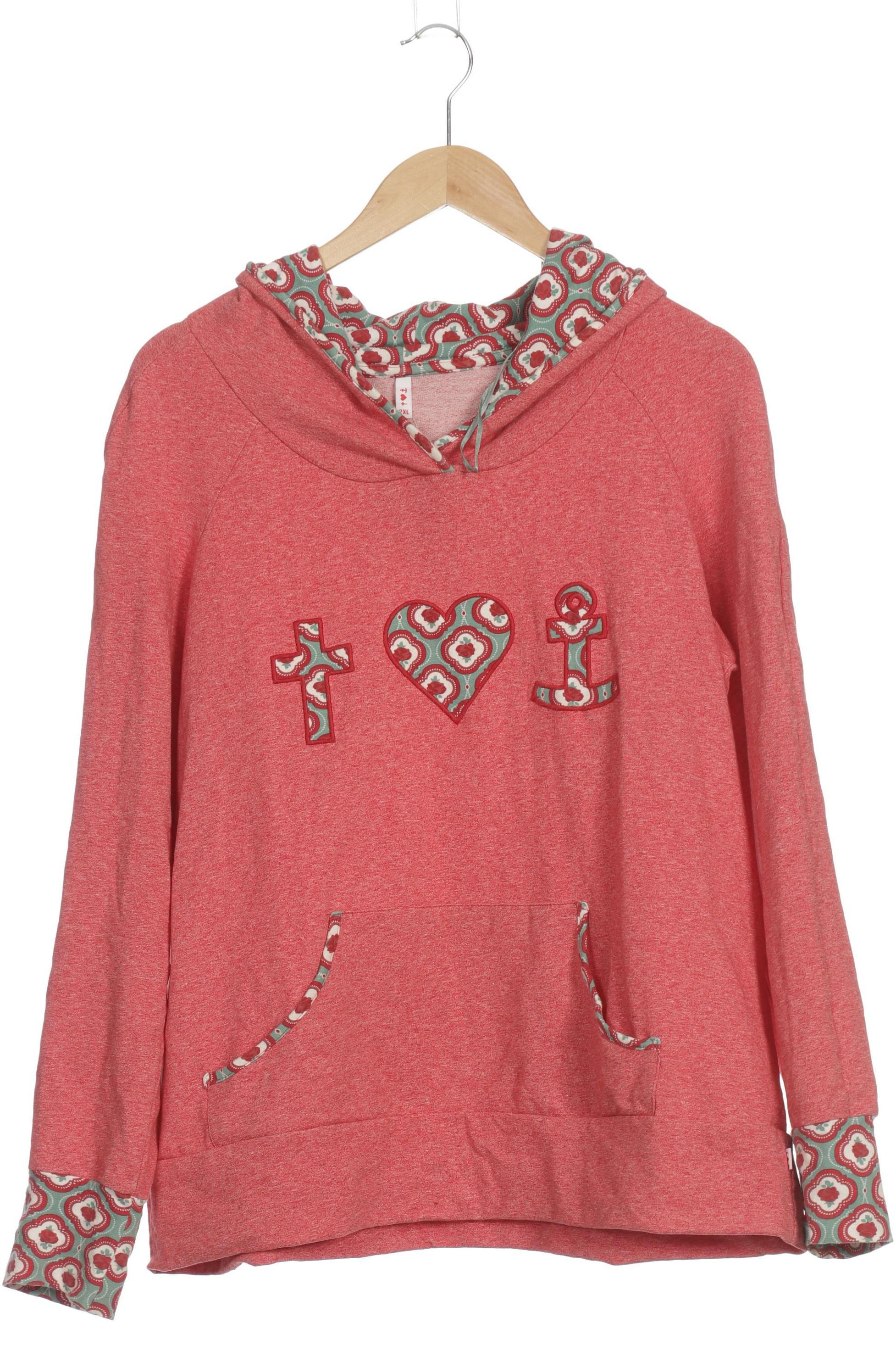 

Blutsgeschwister Damen Kapuzenpullover, rot, Gr.