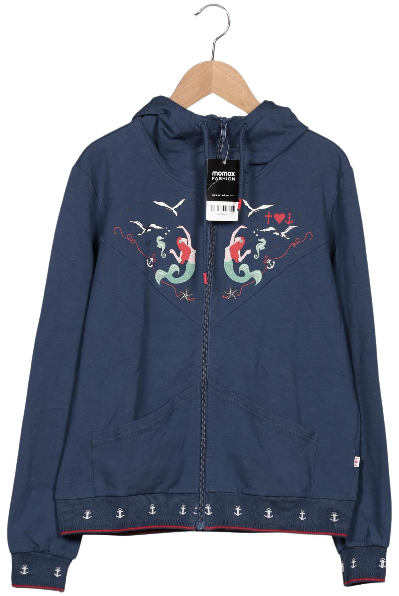

Blutsgeschwister Damen Kapuzenpullover, blau, Gr. 38