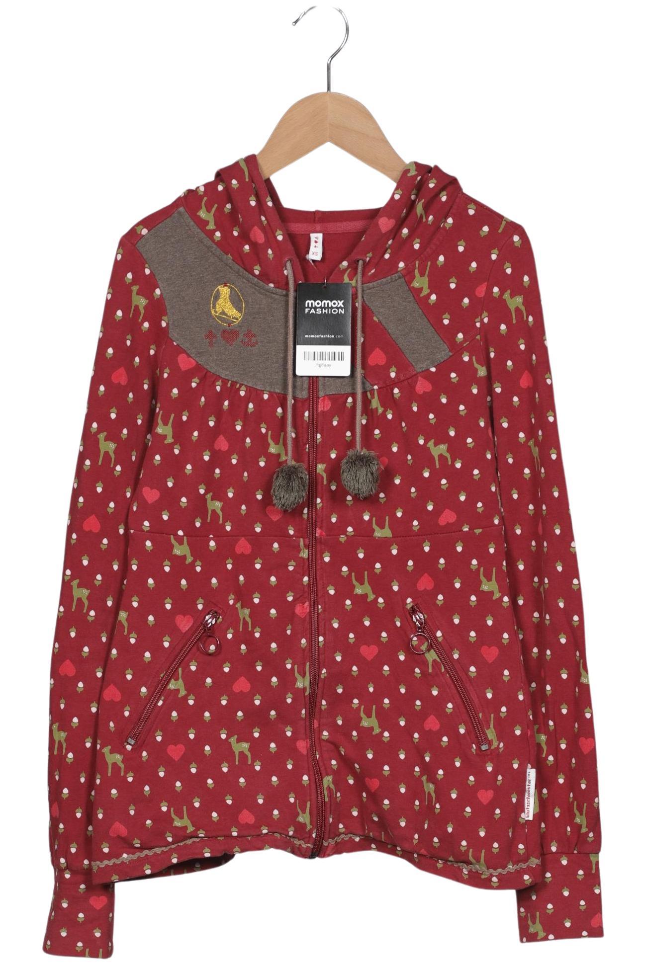 

Blutsgeschwister Damen Kapuzenpullover, rot, Gr. 34