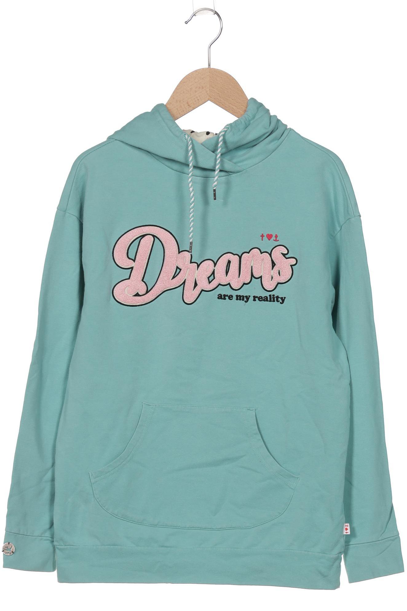 

Blutsgeschwister Damen Kapuzenpullover, türkis, Gr. 34