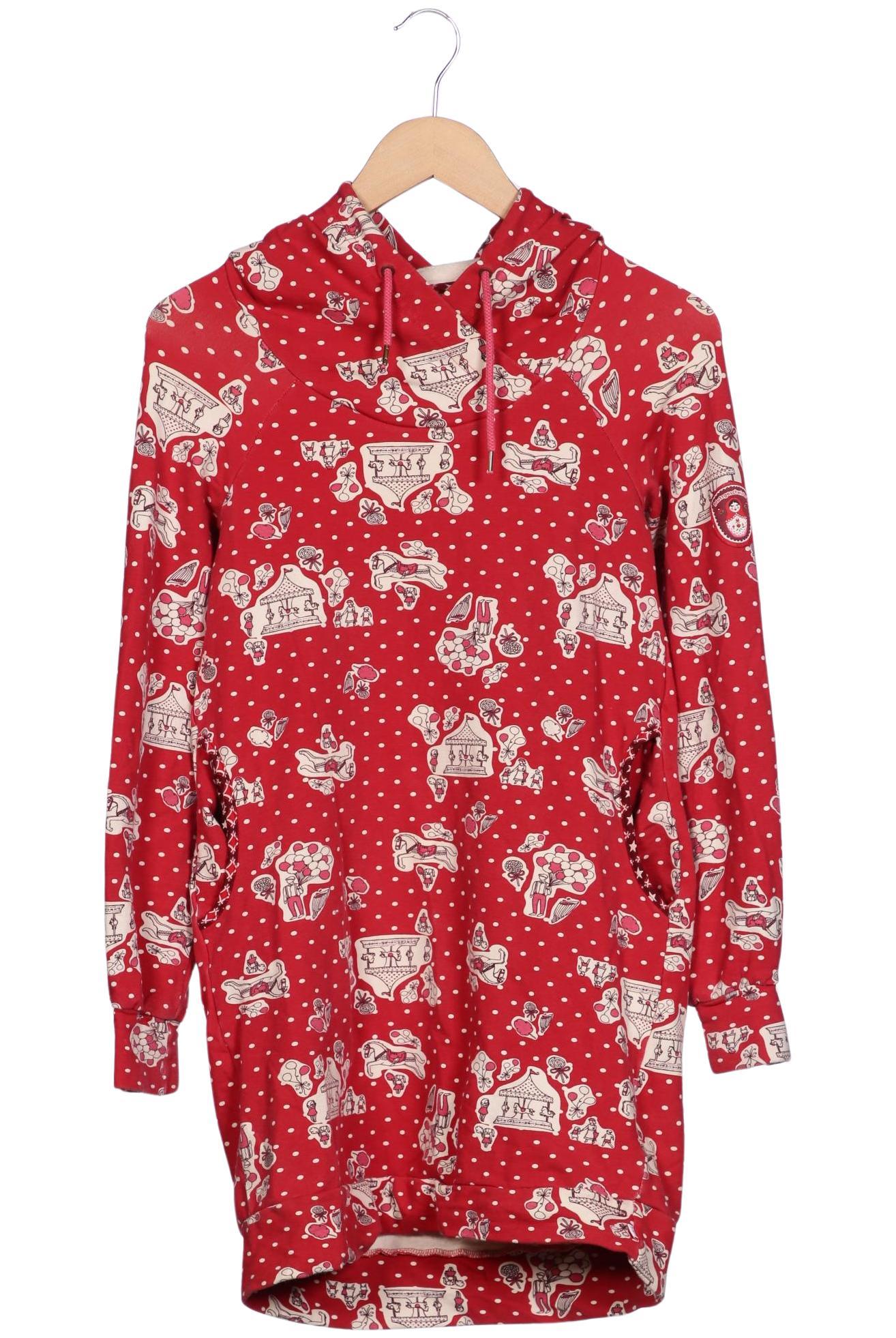 

Blutsgeschwister Damen Kapuzenpullover, rot, Gr. 38