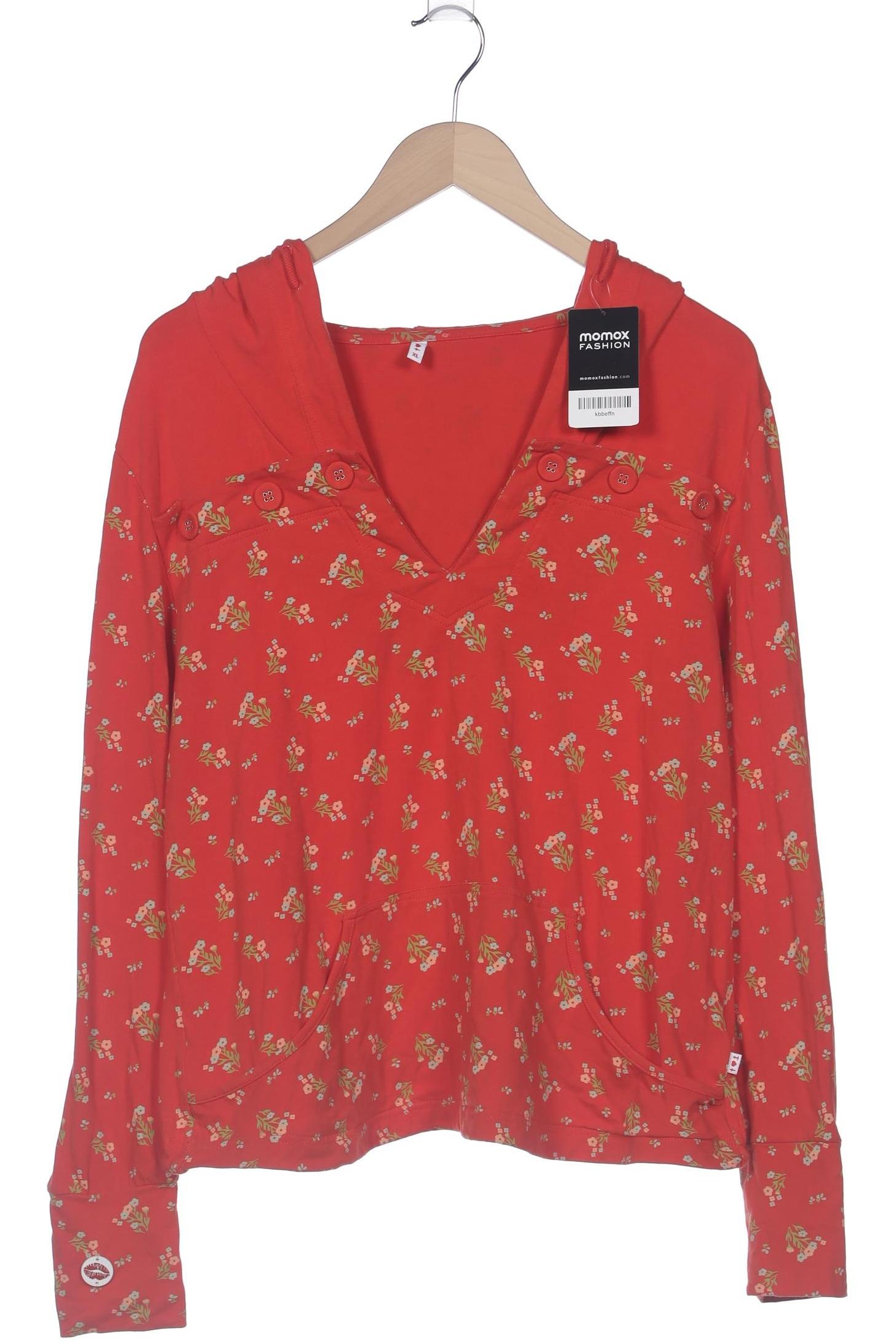 

Blutsgeschwister Damen Kapuzenpullover, rot, Gr. 44