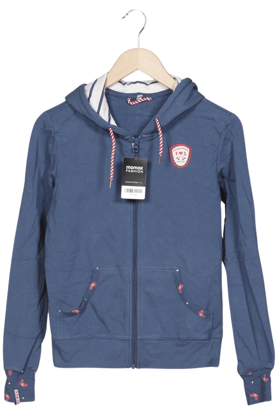 

Blutsgeschwister Damen Kapuzenpullover, blau, Gr. 36