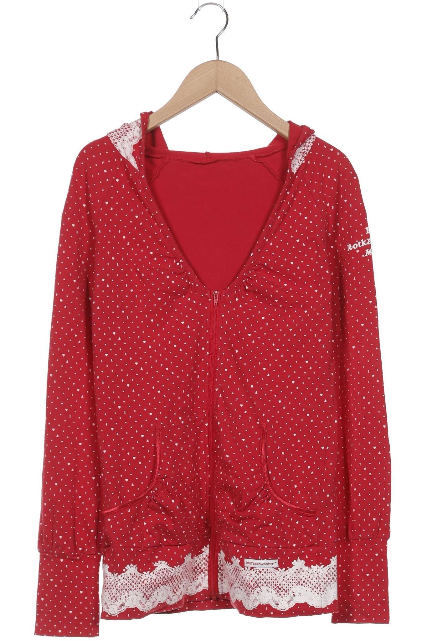 

Blutsgeschwister Damen Kapuzenpullover, rot, Gr. 38