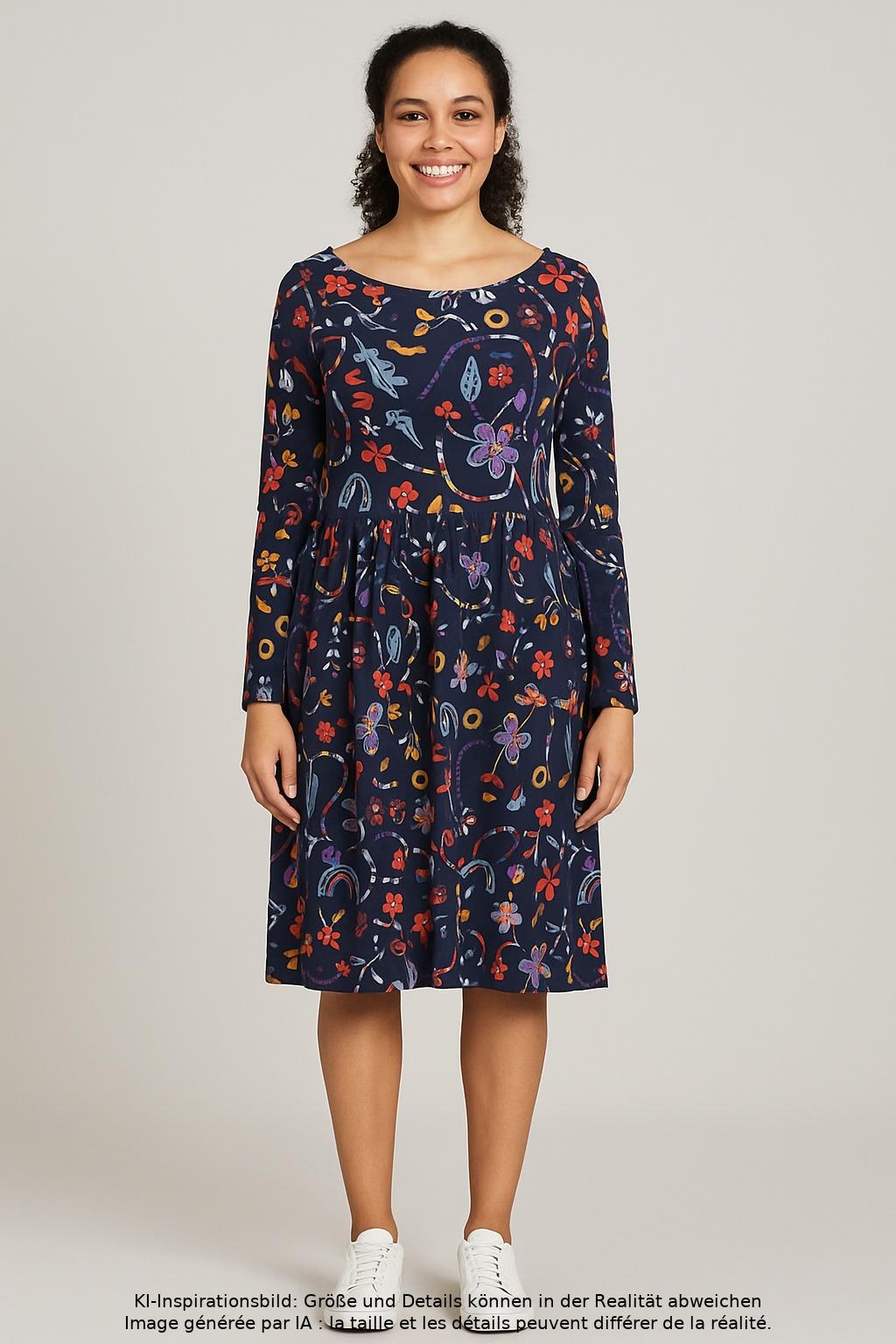 

Blutsgeschwister Damen Kleid, marineblau, Gr. 36