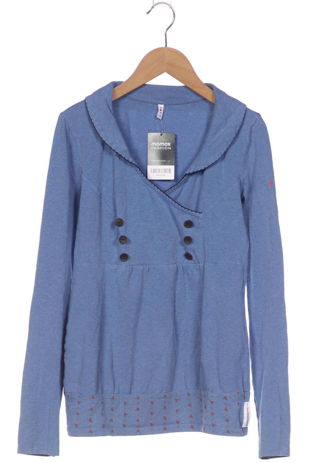 

Blutsgeschwister Damen Langarmshirt, blau, Gr. 36