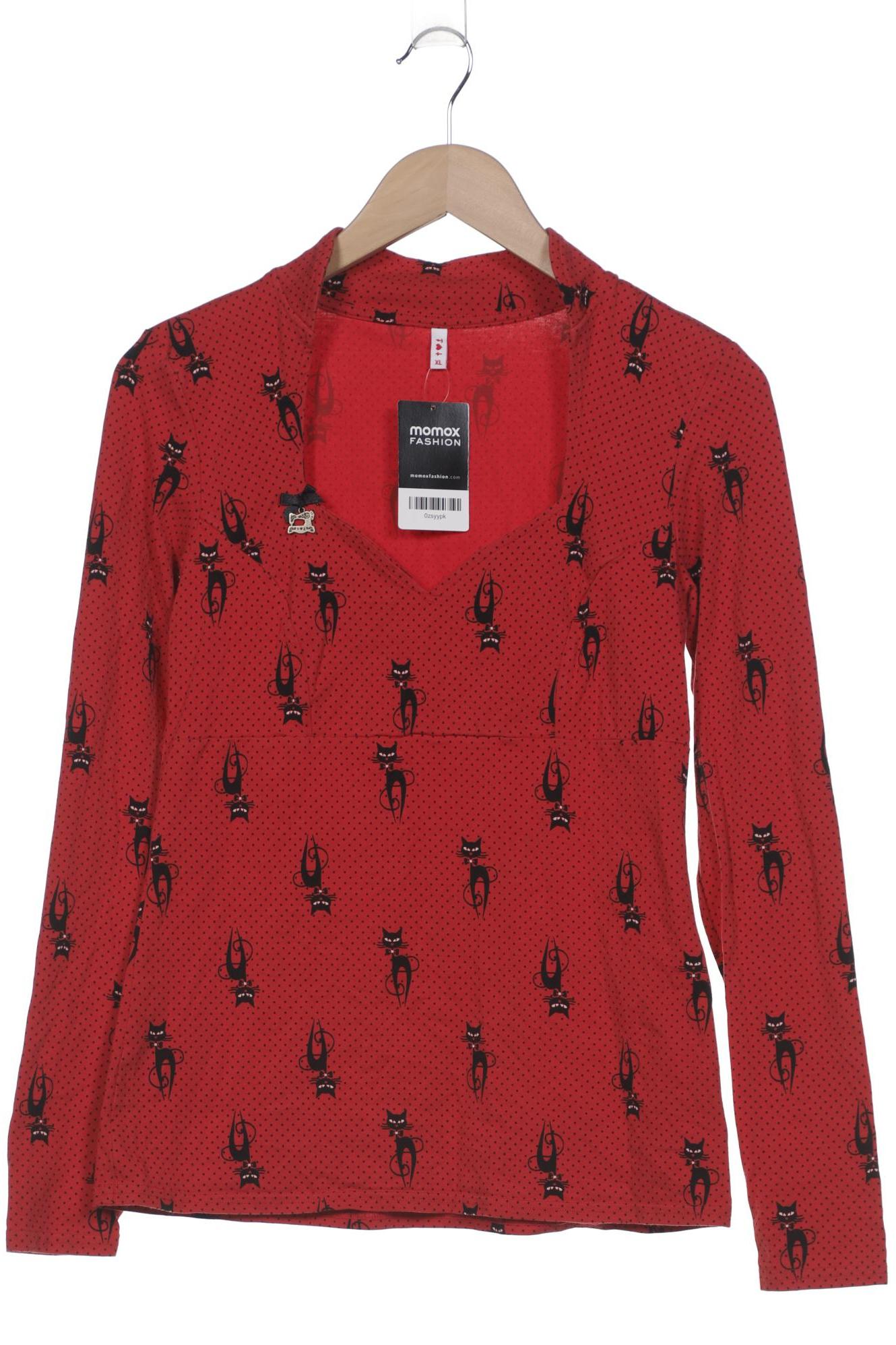 

Blutsgeschwister Damen Langarmshirt, rot, Gr. 44