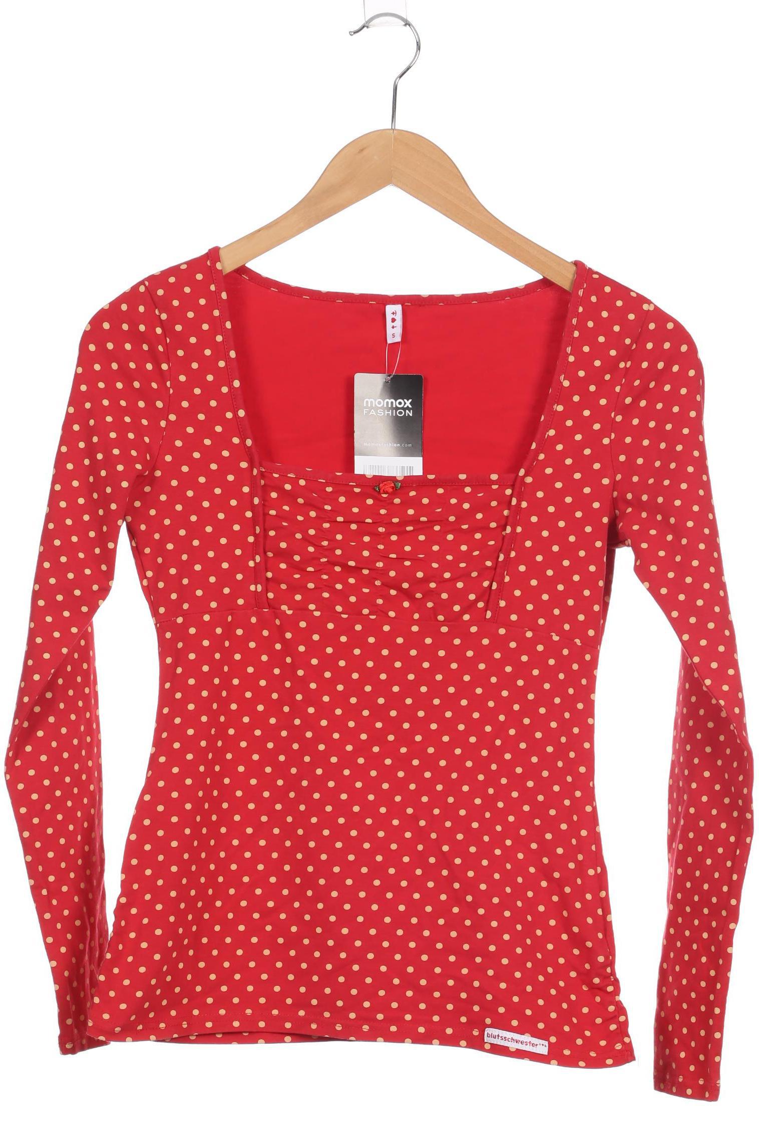 

Blutsgeschwister Damen Langarmshirt, rot, Gr.