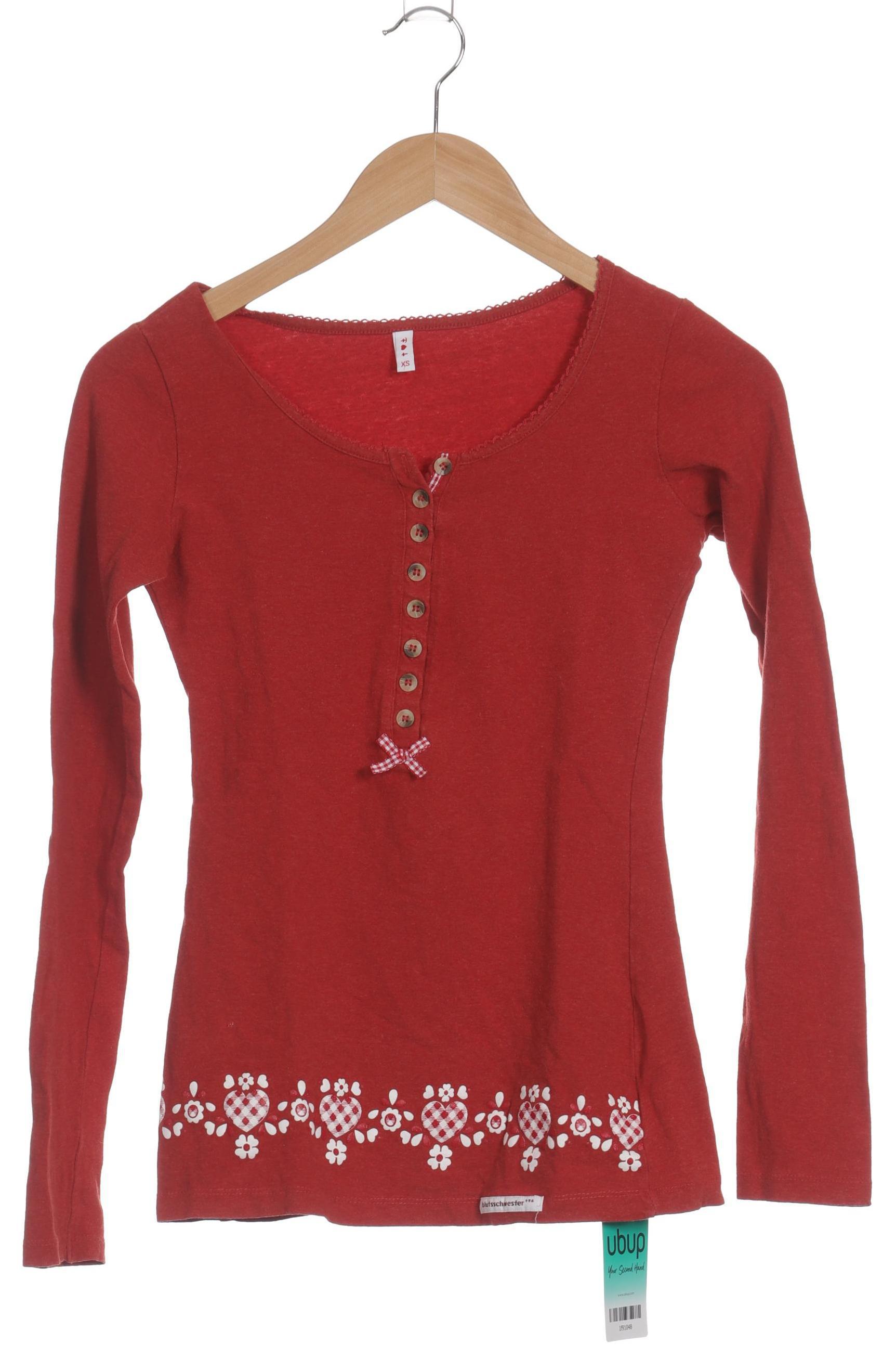 

Blutsgeschwister Damen Langarmshirt, rot, Gr.