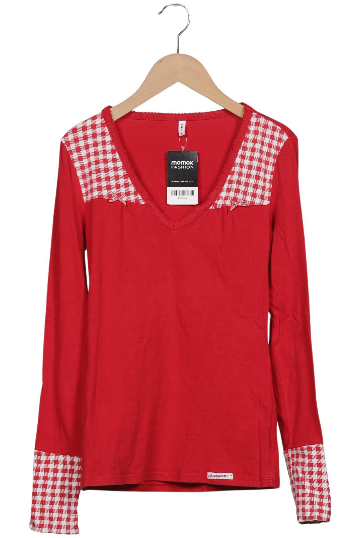 

Blutsgeschwister Damen Langarmshirt, rot, Gr. 36