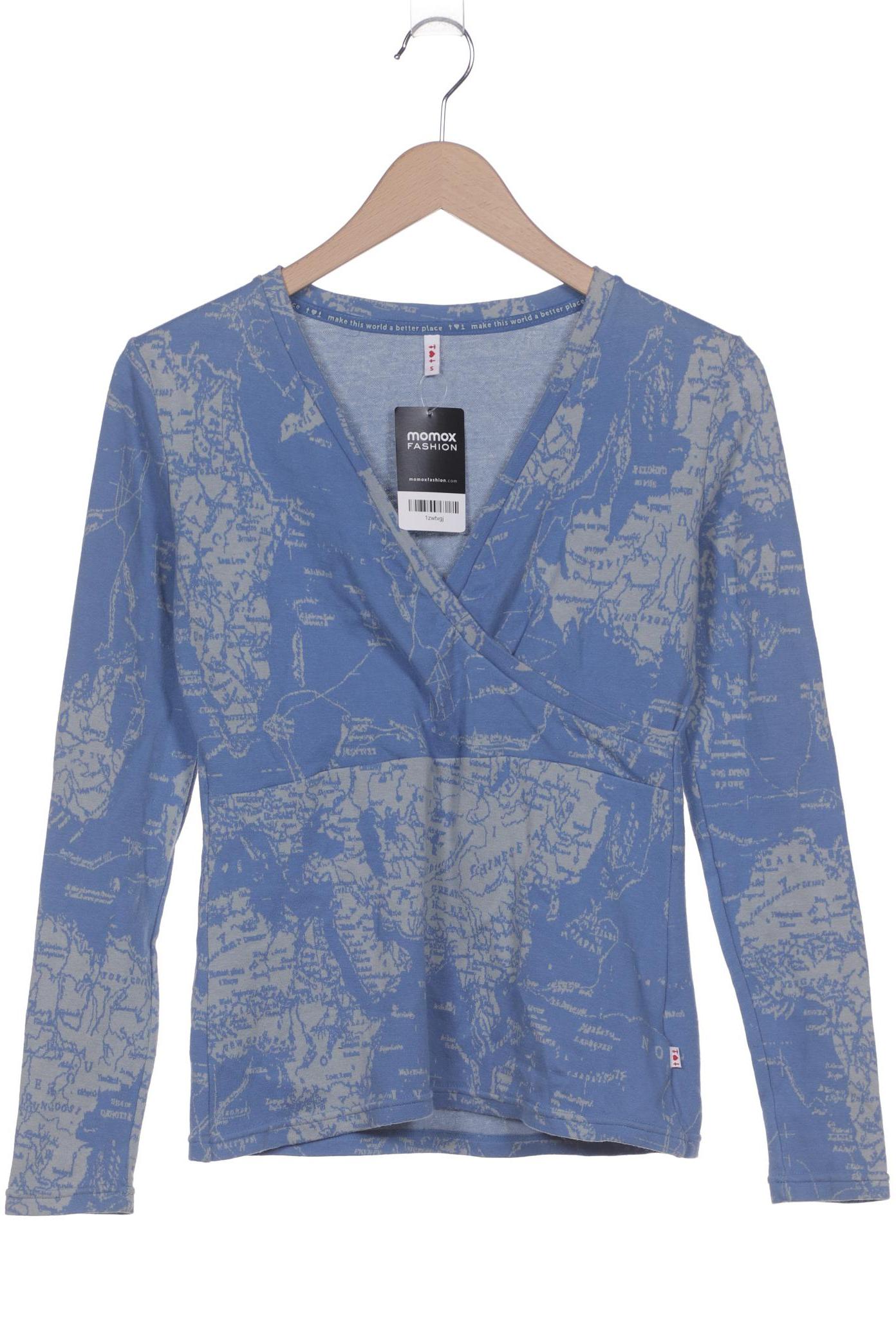 

Blutsgeschwister Damen Langarmshirt, blau, Gr. 36