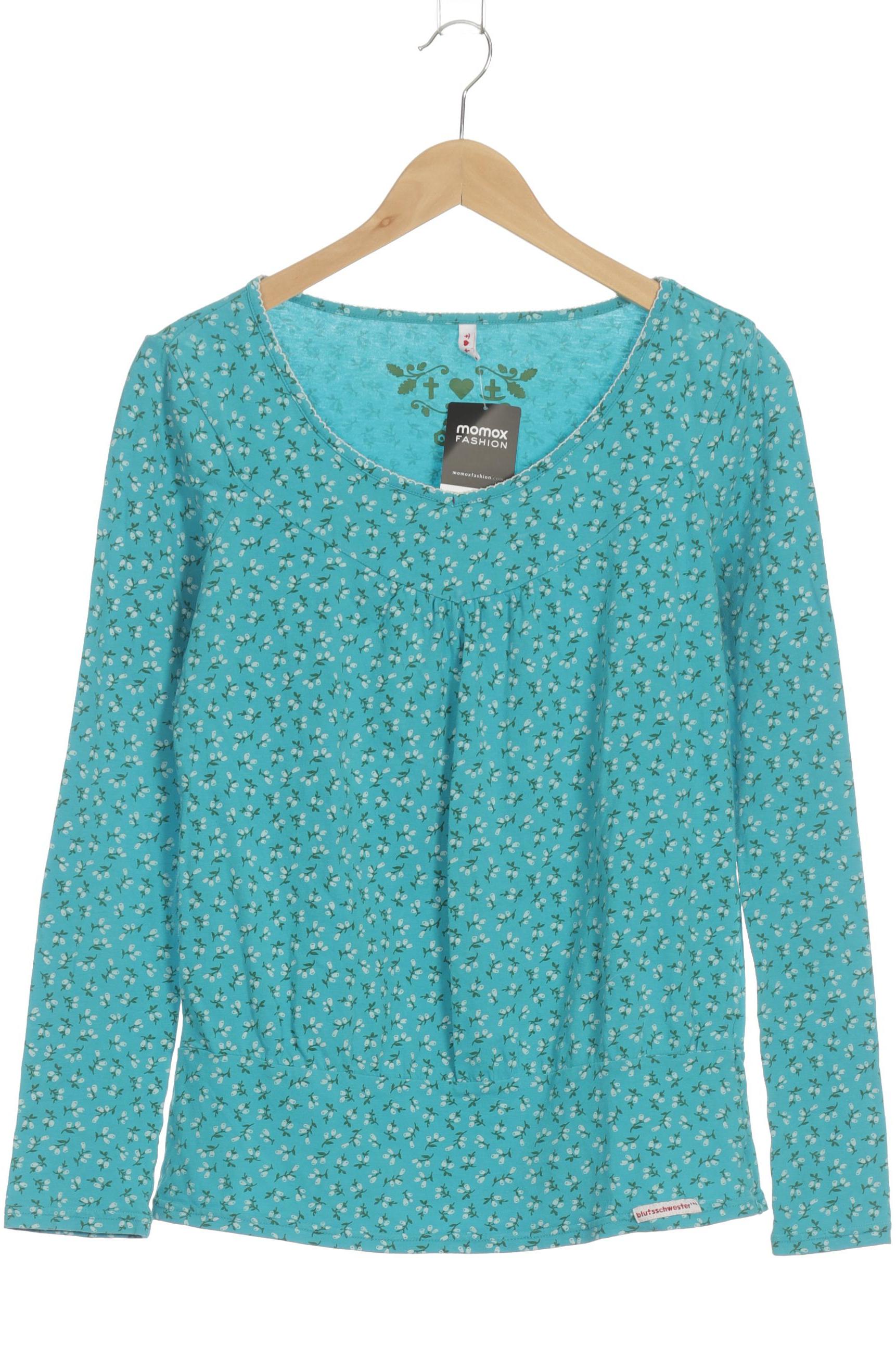 

Blutsgeschwister Damen Langarmshirt, türkis, Gr.