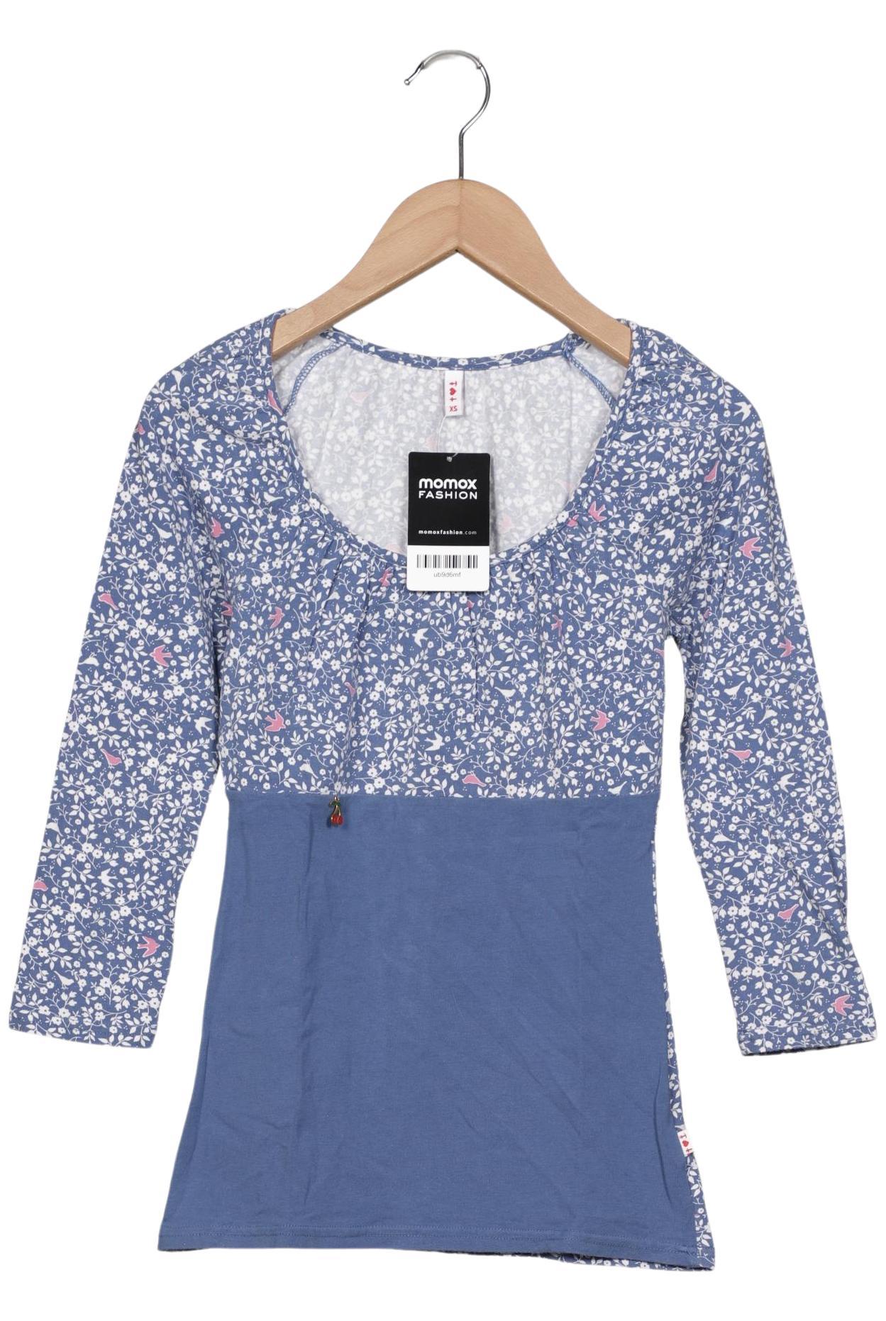 

Blutsgeschwister Damen Langarmshirt, blau, Gr. 34