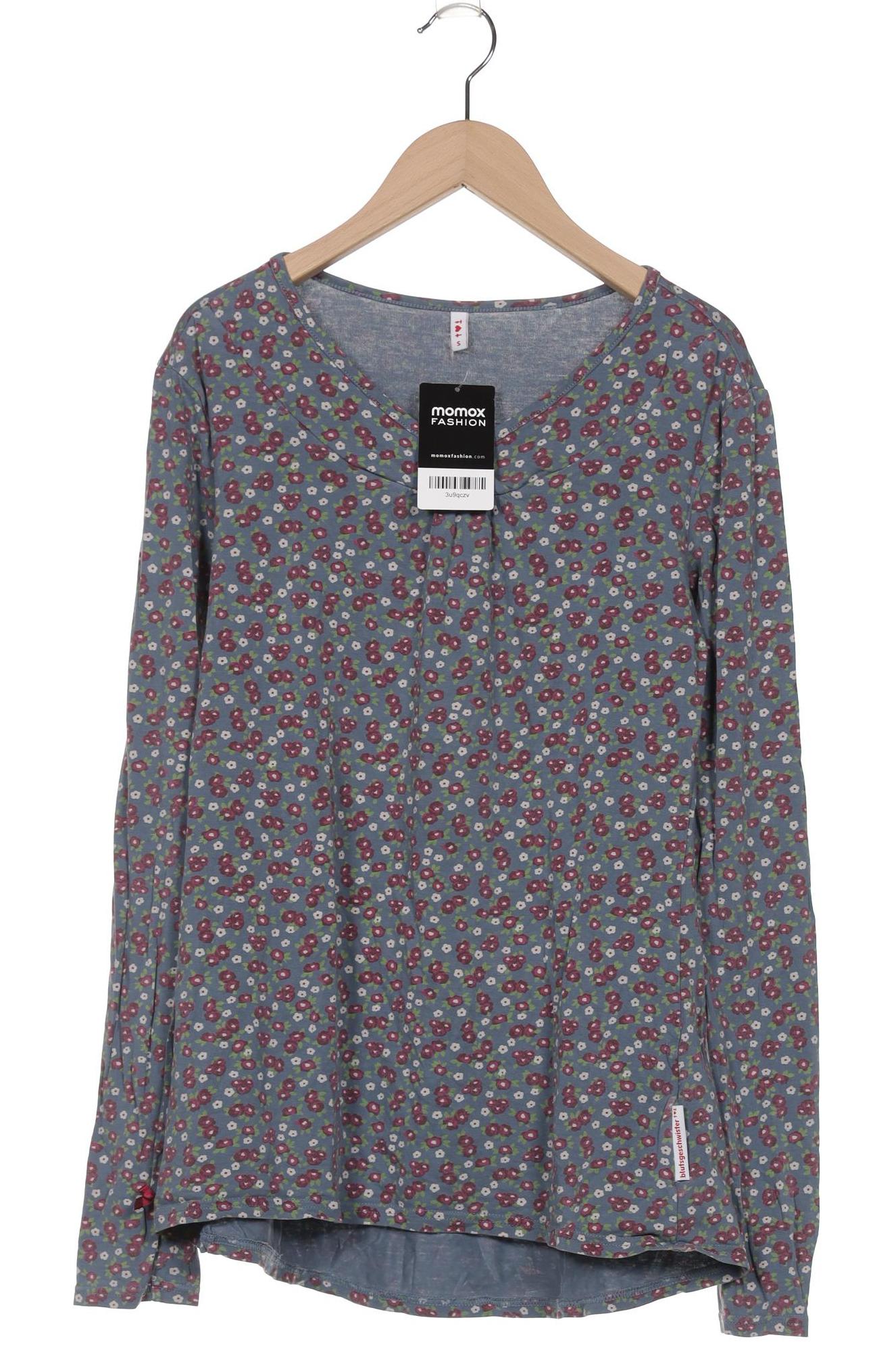 

Blutsgeschwister Damen Langarmshirt, blau, Gr. 36