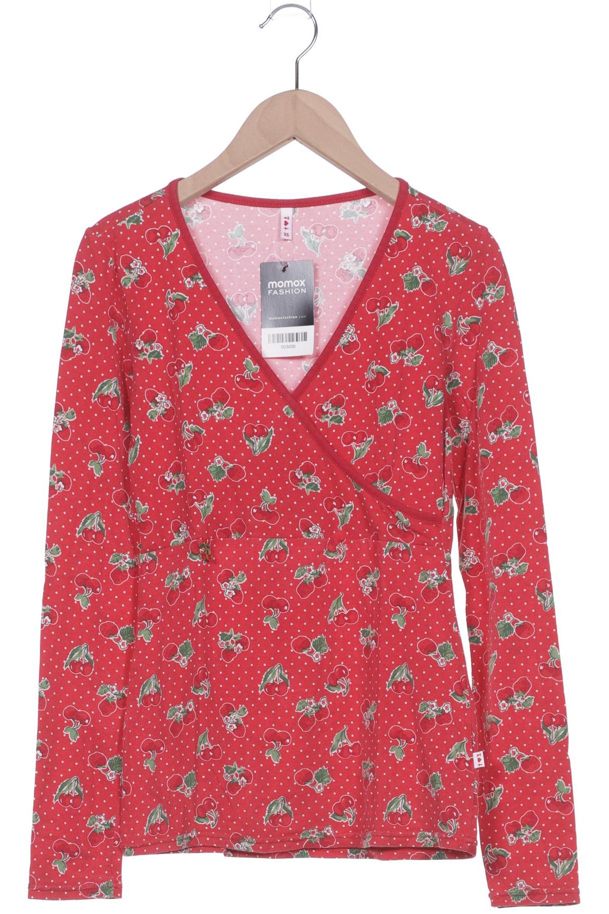 

Blutsgeschwister Damen Langarmshirt, rot, Gr. 34