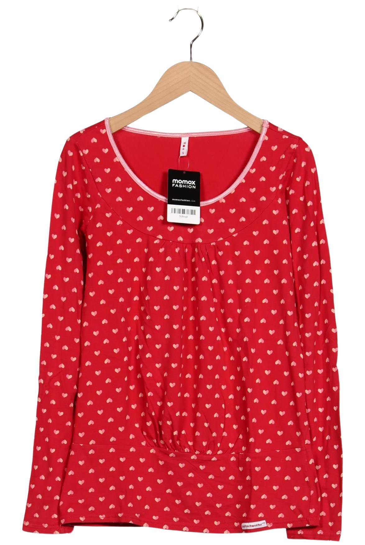 

Blutsgeschwister Damen Langarmshirt, rot, Gr. 36