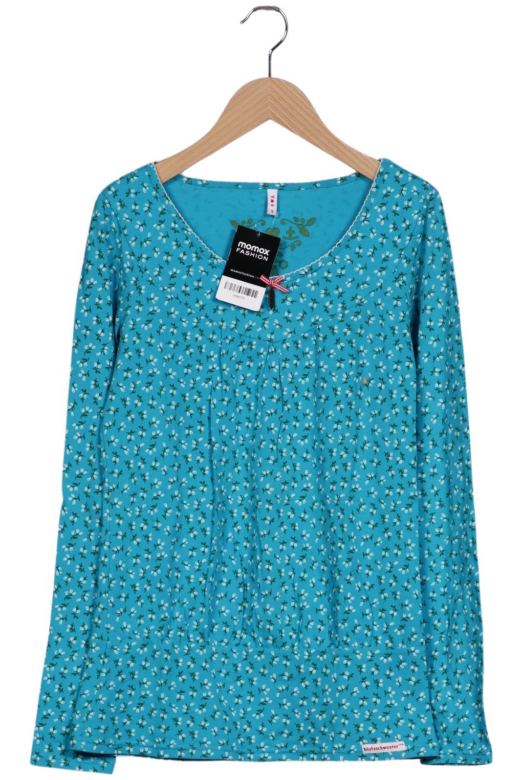 

Blutsgeschwister Damen Langarmshirt, türkis, Gr. 36