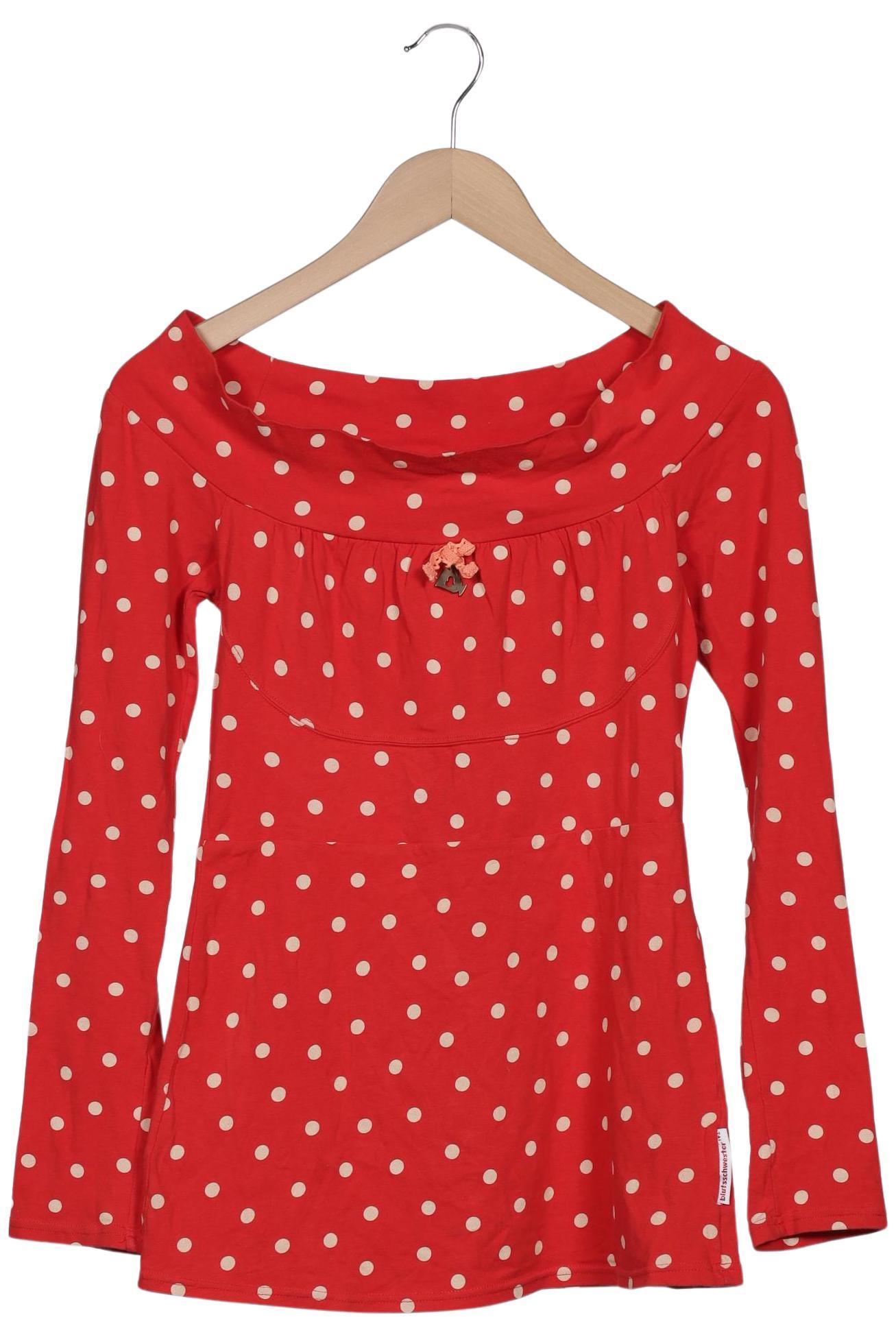 

Blutsgeschwister Damen Langarmshirt, rot, Gr. 36