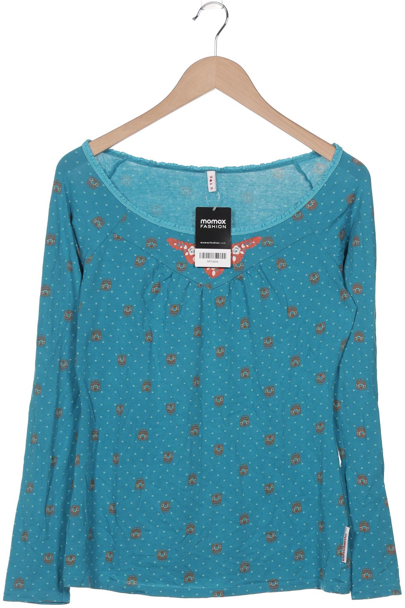 

Blutsgeschwister Damen Langarmshirt, blau, Gr. 38