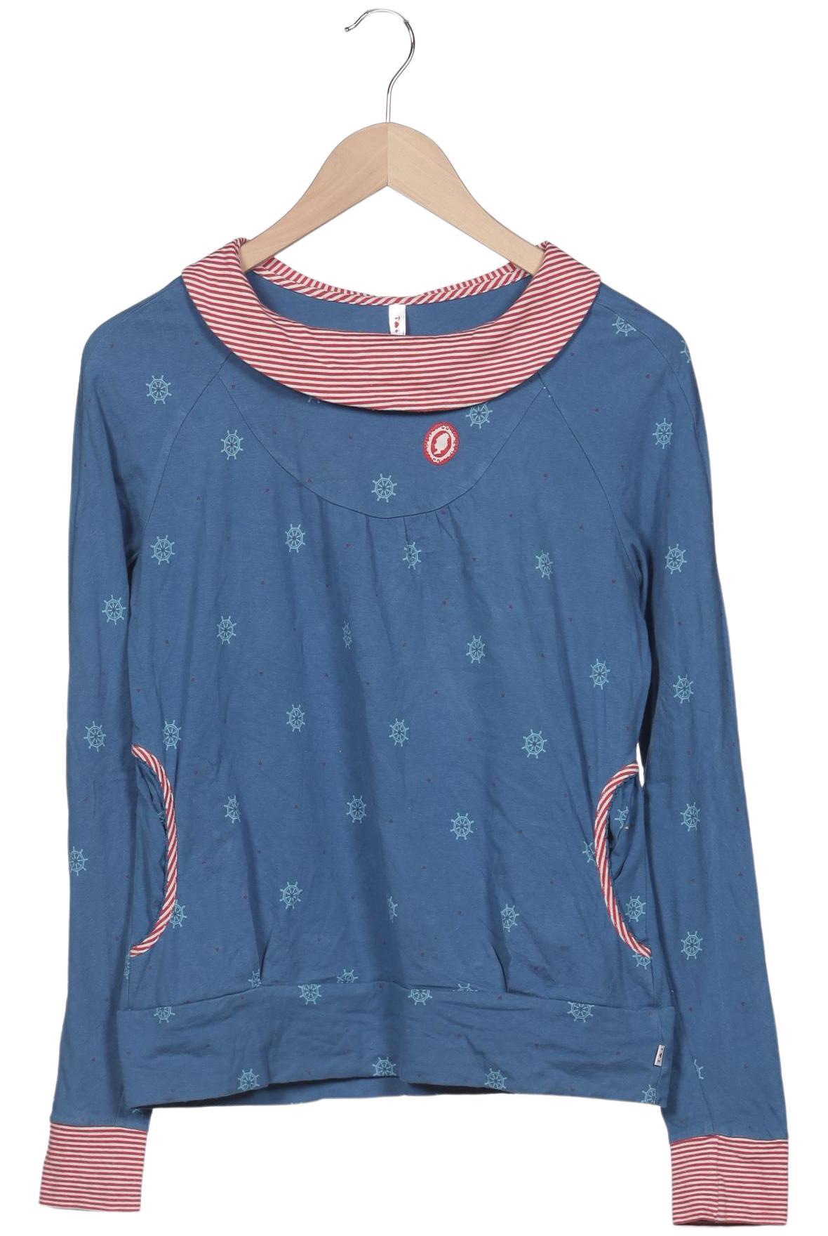 

Blutsgeschwister Damen Langarmshirt, blau, Gr. 38