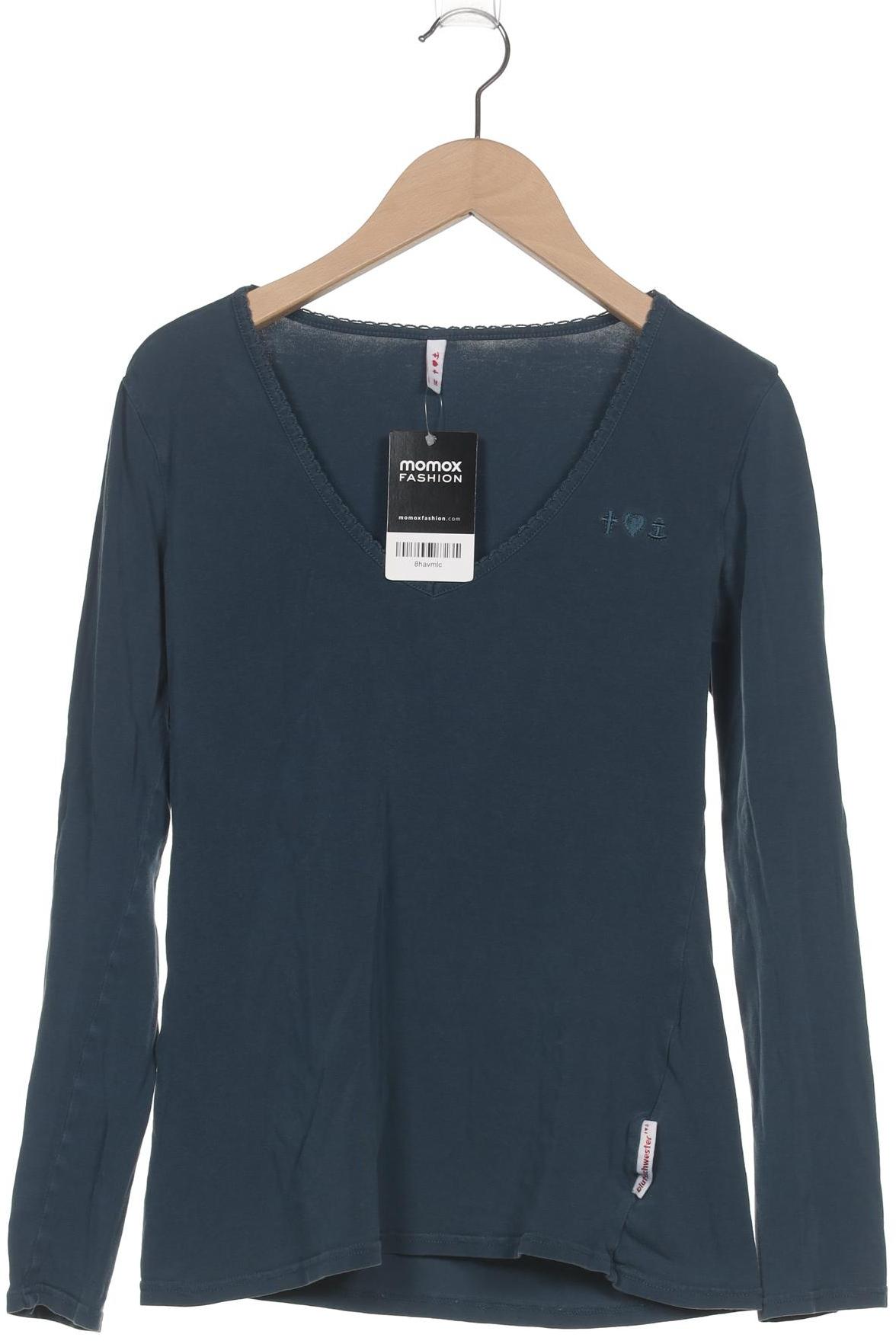 

Blutsgeschwister Damen Langarmshirt, blau, Gr. 38