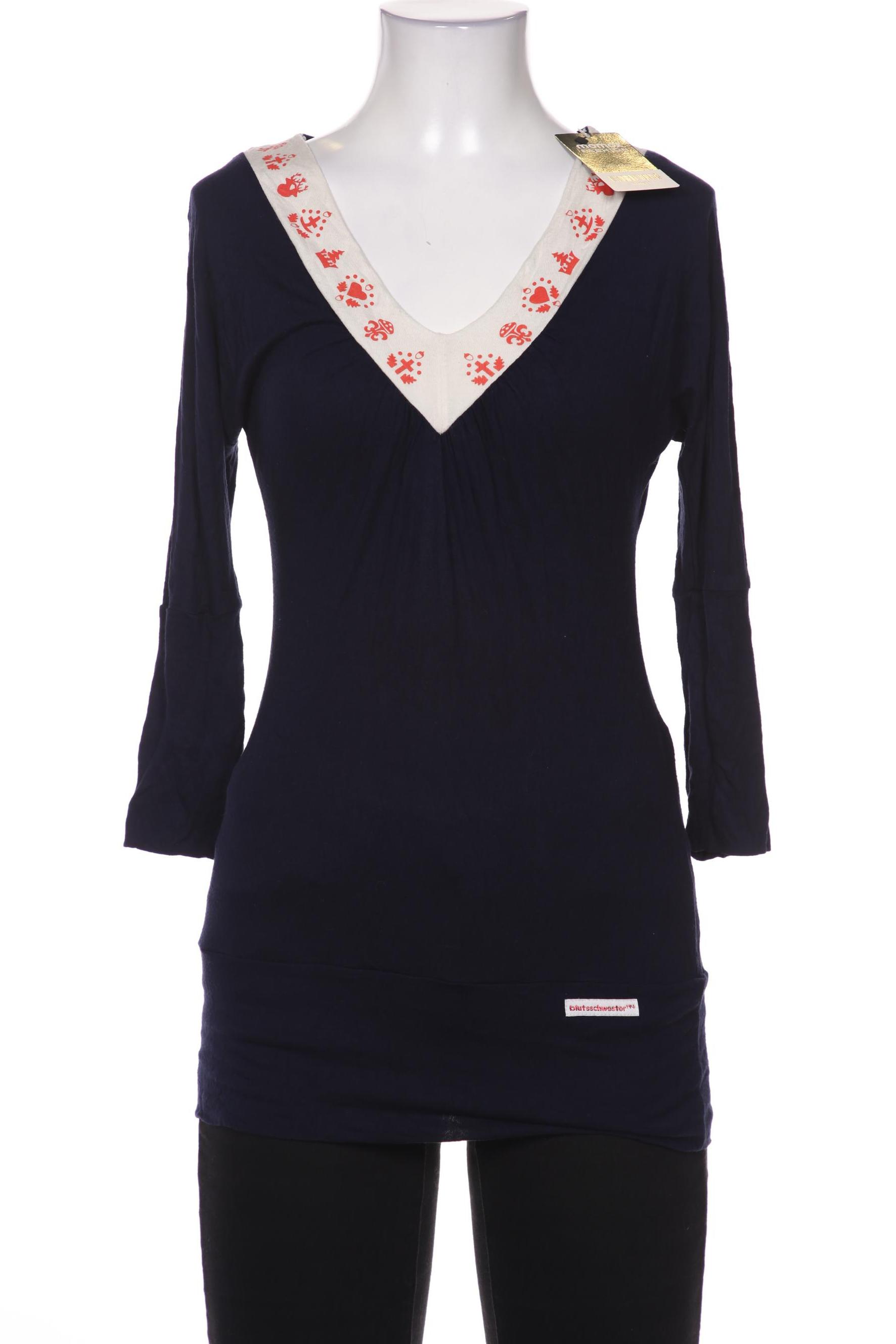 

Blutsgeschwister Damen Langarmshirt, marineblau, Gr. 36
