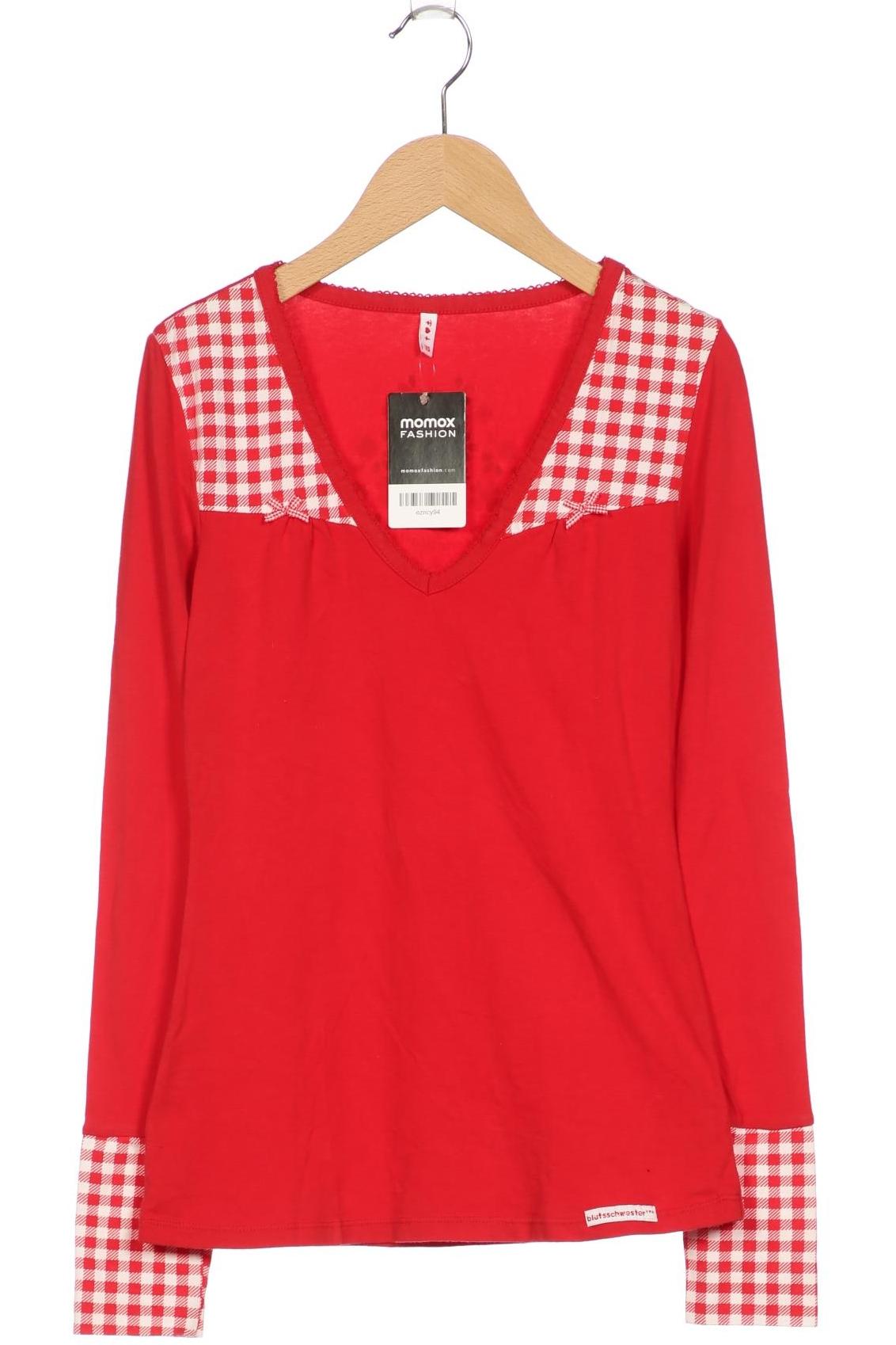 

Blutsgeschwister Damen Langarmshirt, rot, Gr. 34