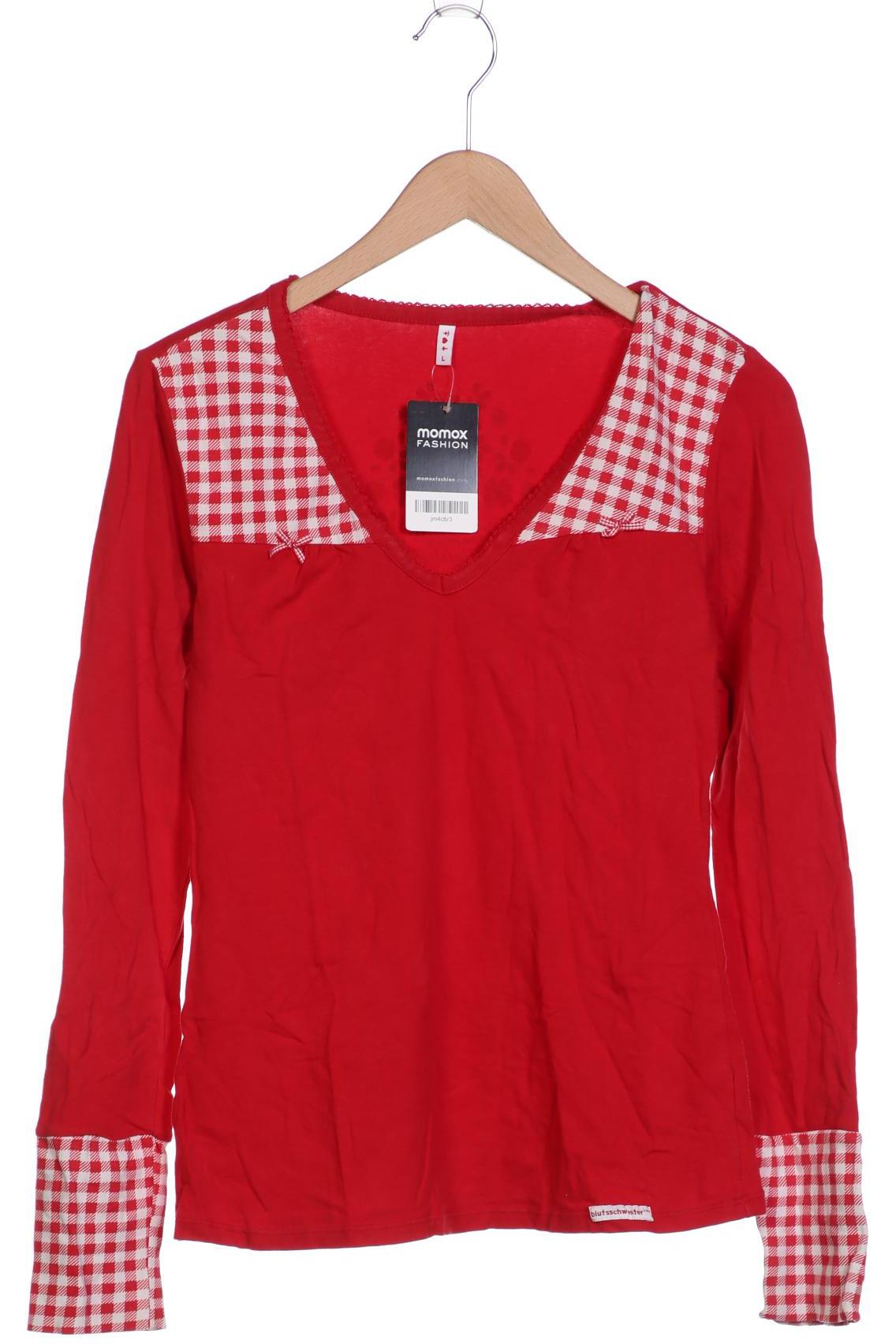 

Blutsgeschwister Damen Langarmshirt, rot