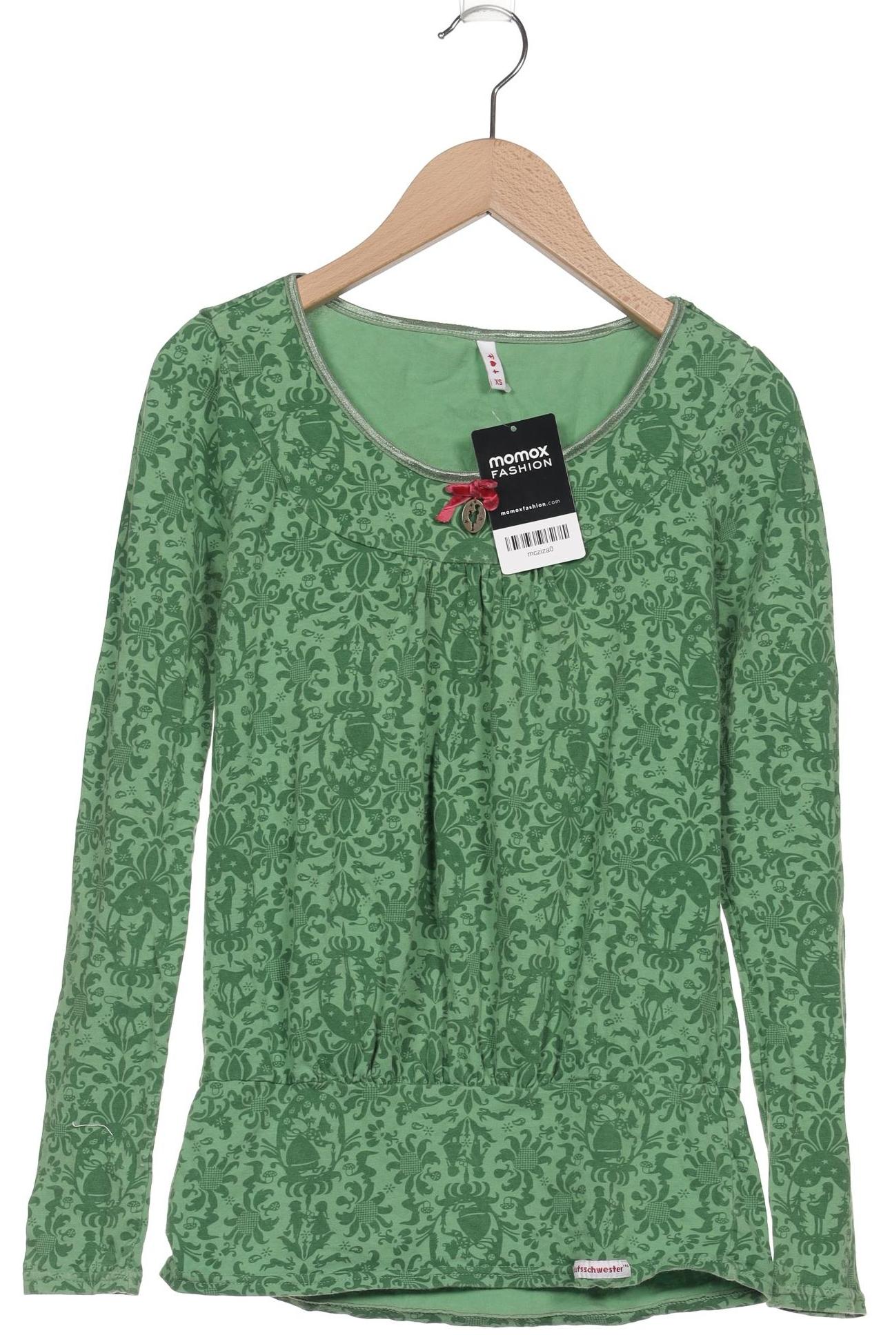 

Blutsgeschwister Damen Langarmshirt, grün, Gr. 34