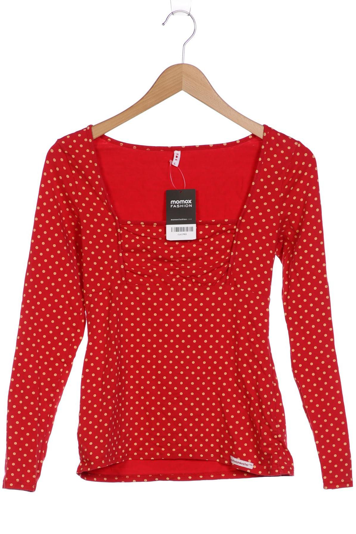 

Blutsgeschwister Damen Langarmshirt, rot