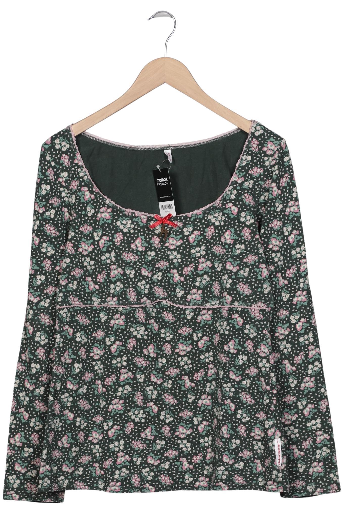 Thumbnail - Blutsgeschwister Damen Langarmshirt, grün, Gr. 44
