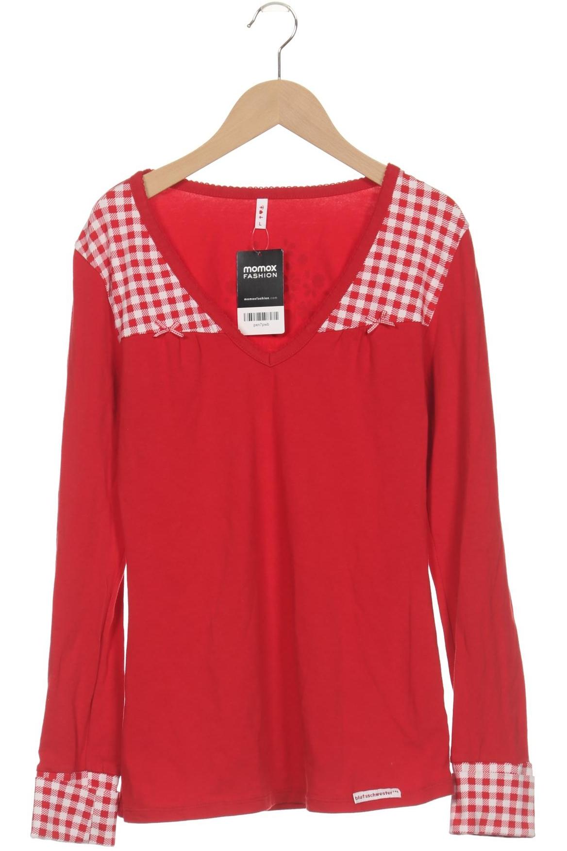 

Blutsgeschwister Damen Langarmshirt, rot, Gr. 42