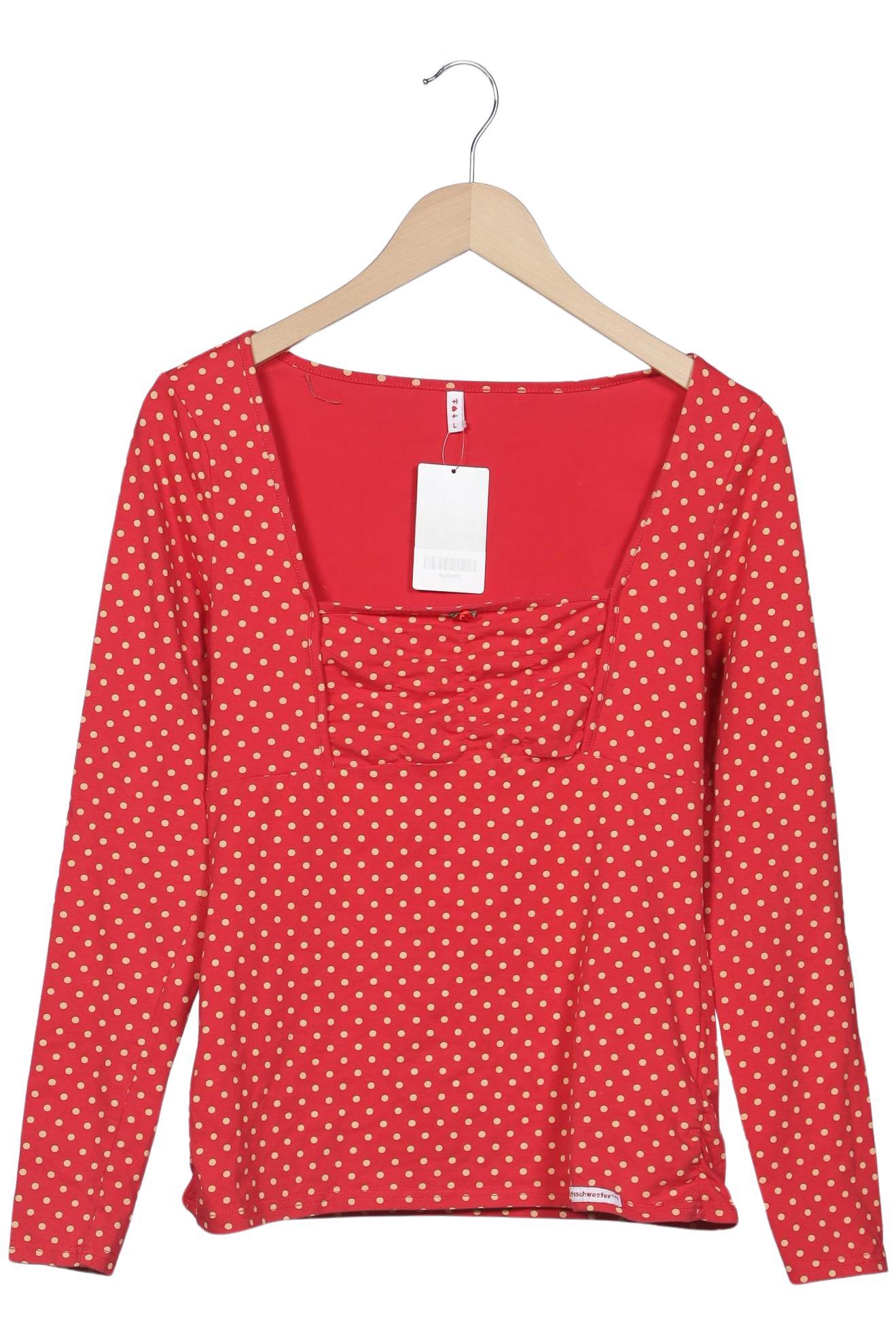 

Blutsgeschwister Damen Langarmshirt, rot, Gr. 42