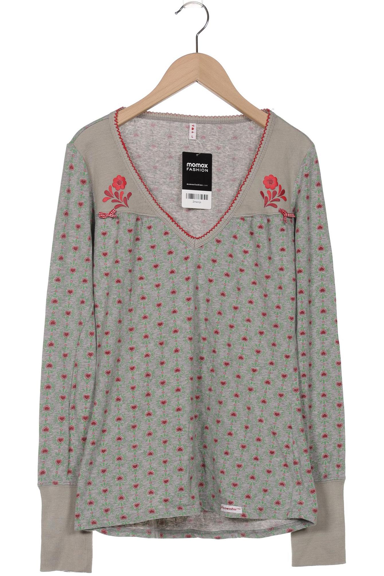

Blutsgeschwister Damen Langarmshirt, grau, Gr. 42
