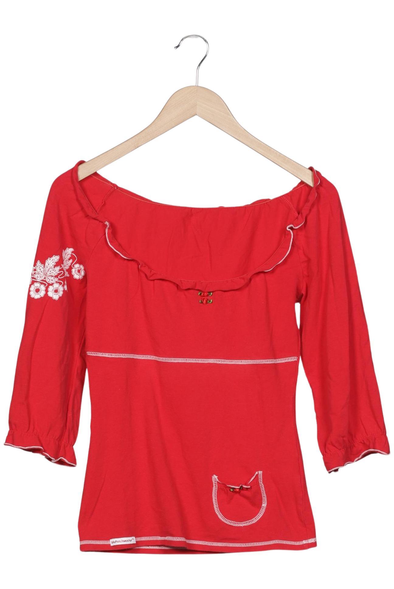

Blutsgeschwister Damen Langarmshirt, rot, Gr. 38