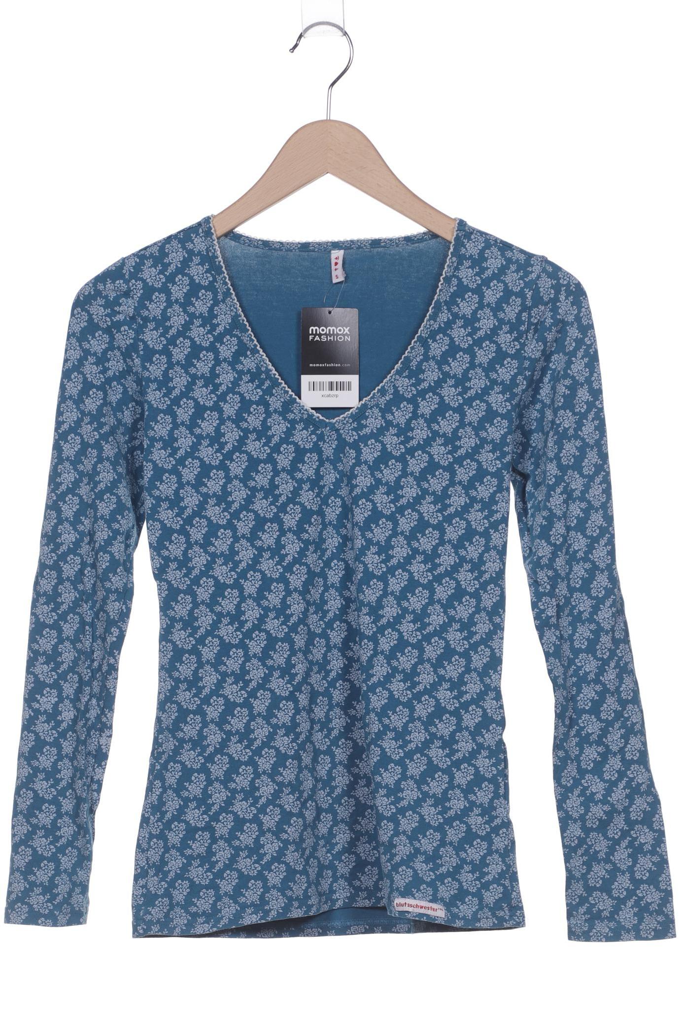 

Blutsgeschwister Damen Langarmshirt, blau, Gr. 36