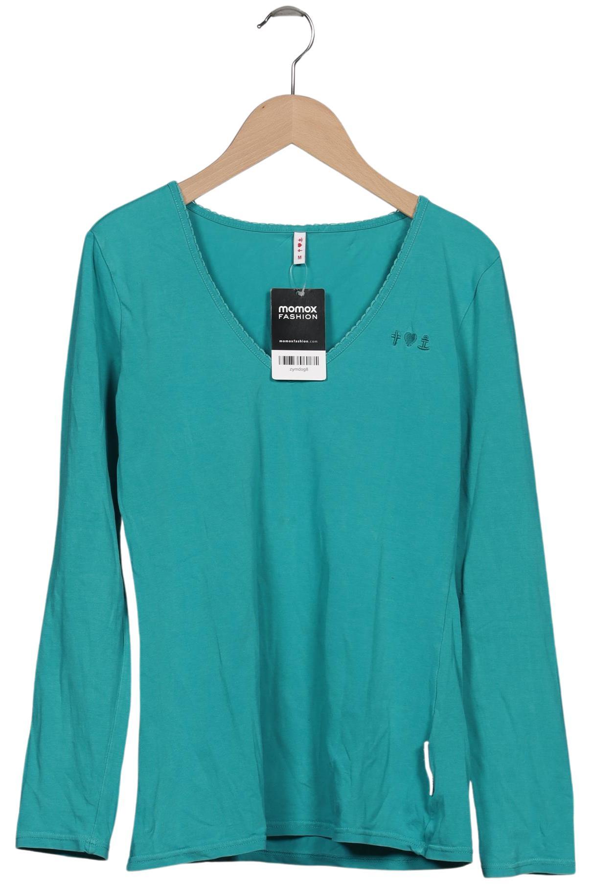 

Blutsgeschwister Damen Langarmshirt, türkis, Gr. 38