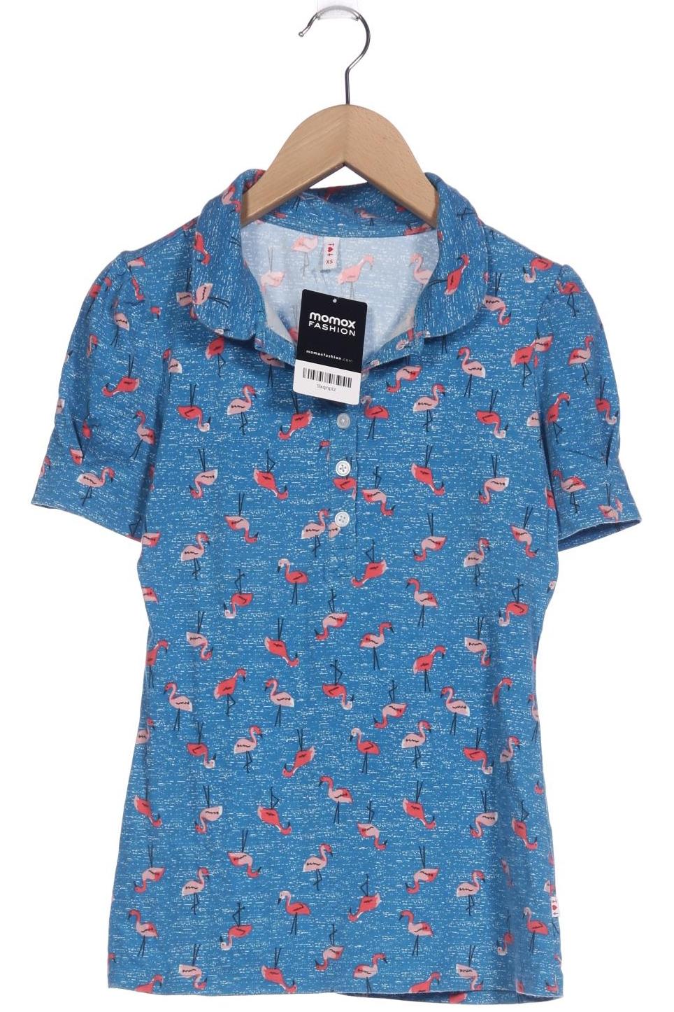 

Blutsgeschwister Damen Poloshirt, blau, Gr. 34
