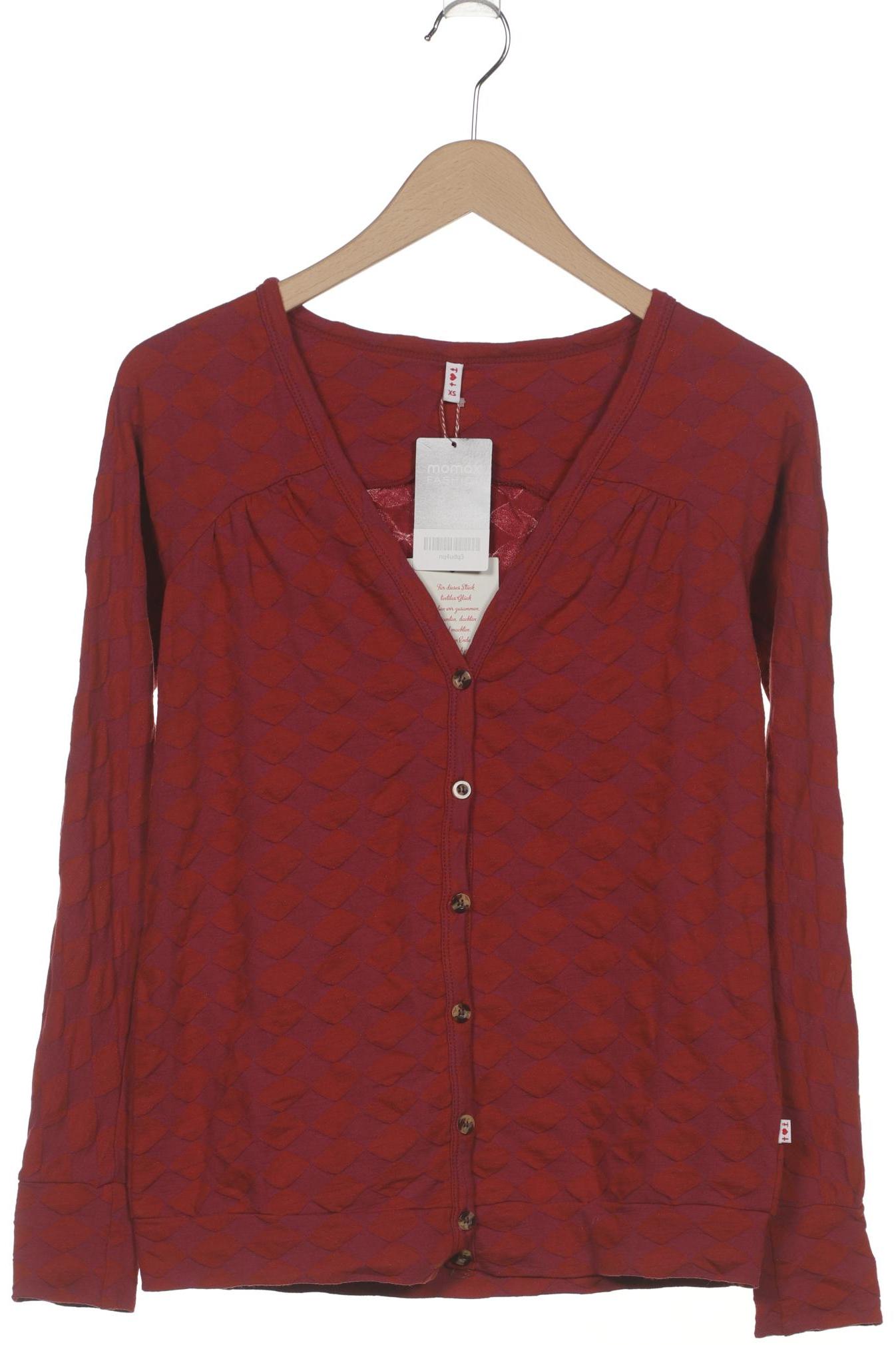 

Blutsgeschwister Damen Strickjacke, rot, Gr. 34