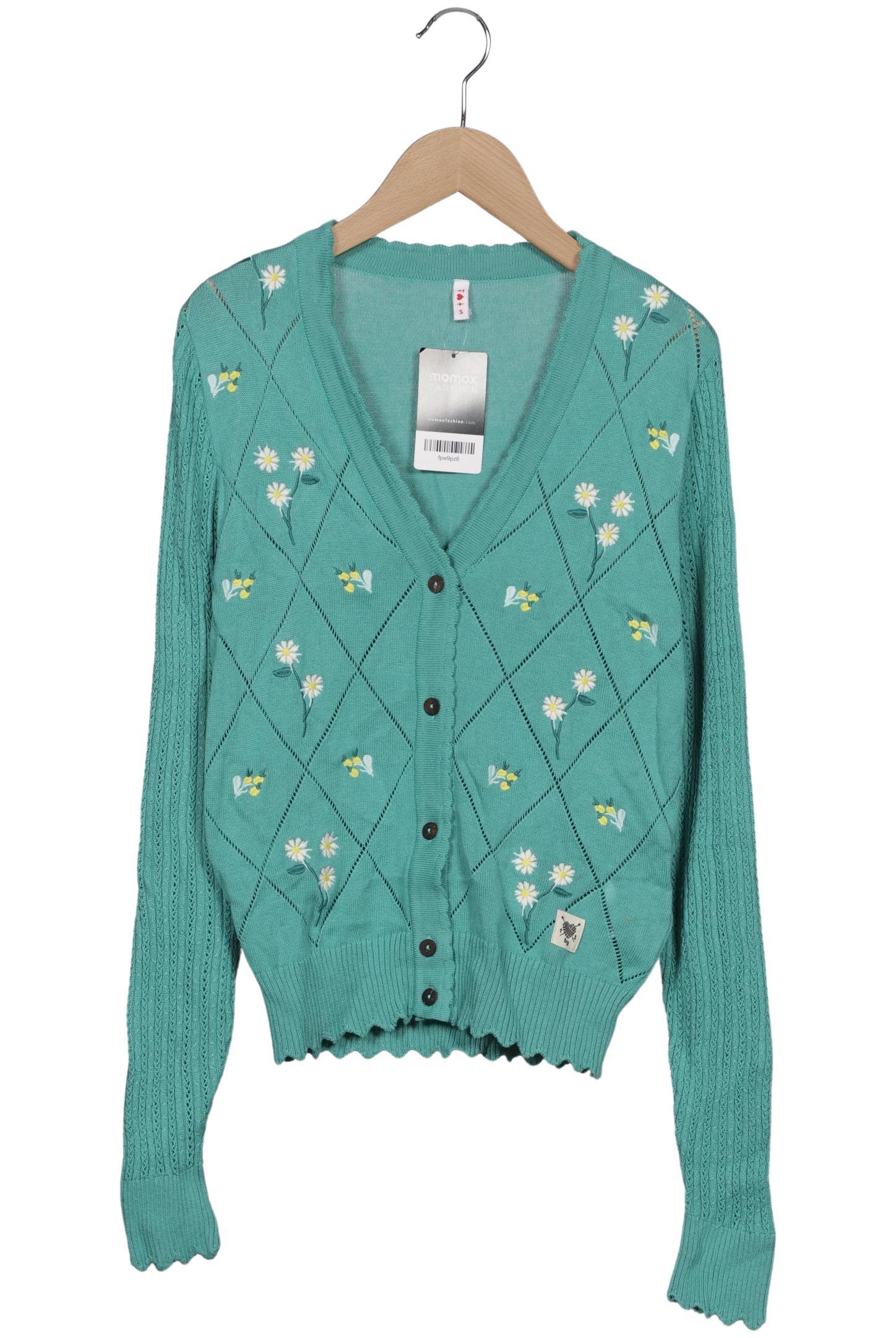 

Blutsgeschwister Damen Strickjacke, türkis, Gr. 36