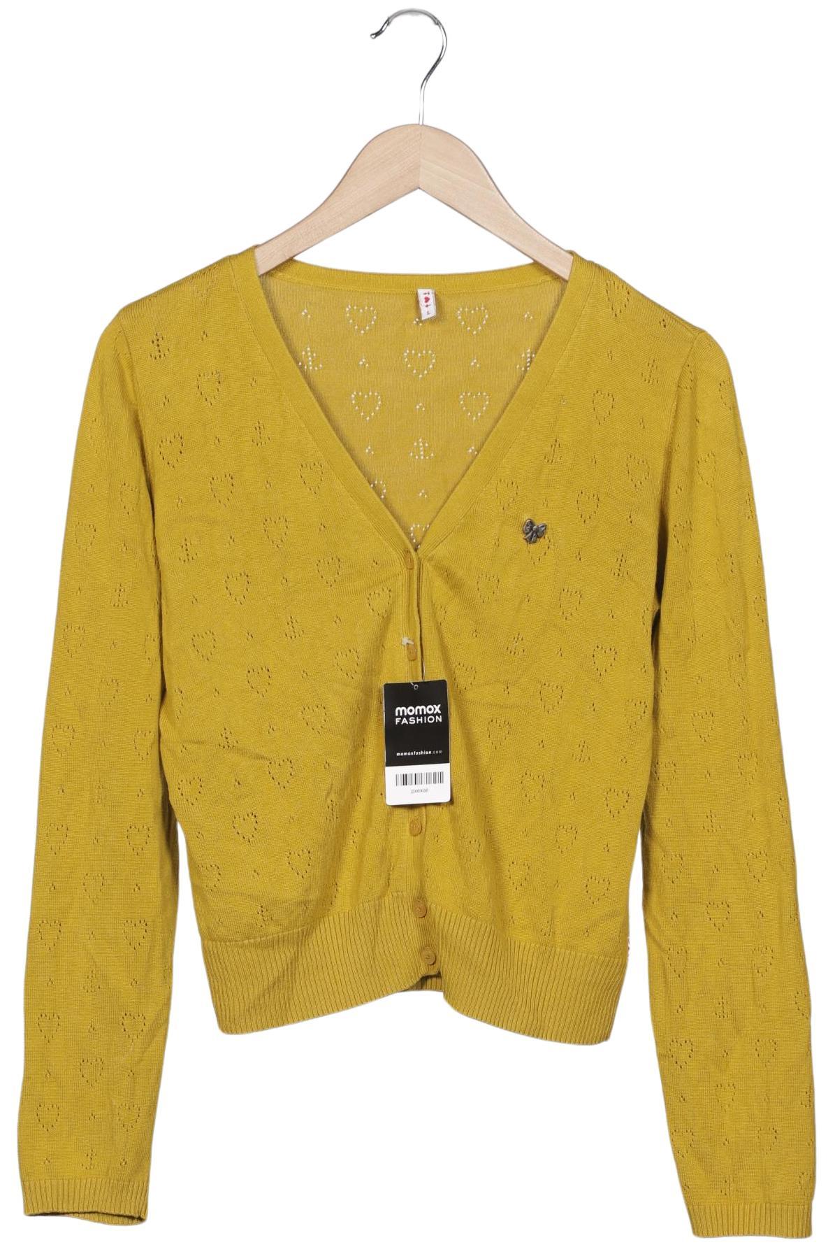 

Blutsgeschwister Damen Strickjacke, gelb, Gr. 42