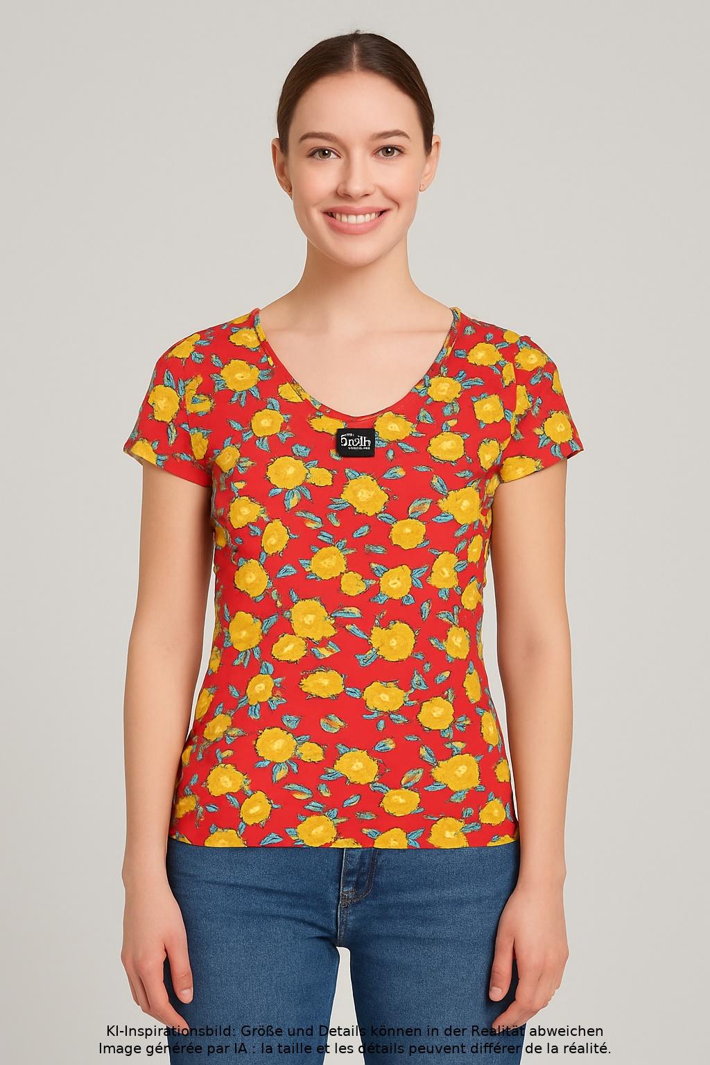 

Blutsgeschwister Damen T-Shirt, mehrfarbig, Gr. 34