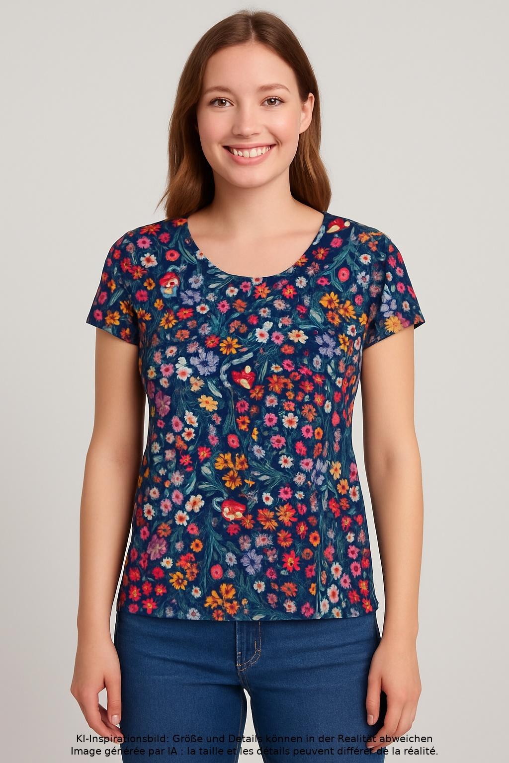 

Blutsgeschwister Damen T-Shirt, mehrfarbig, Gr. 38