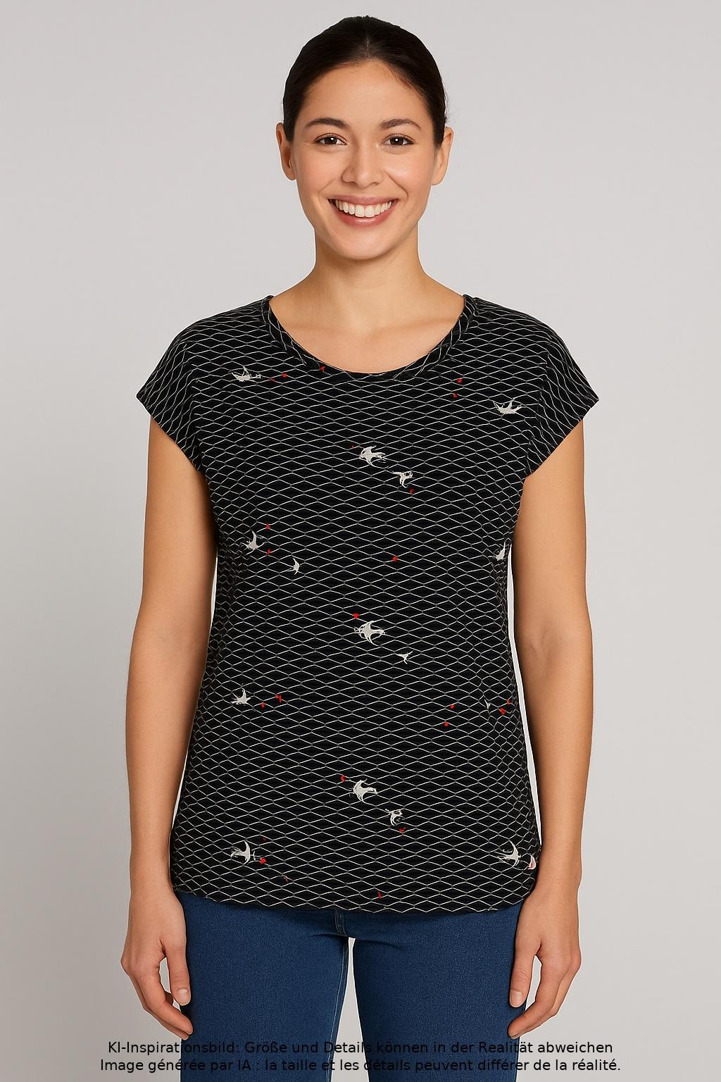 

Blutsgeschwister Damen T-Shirt, schwarz, Gr. 34